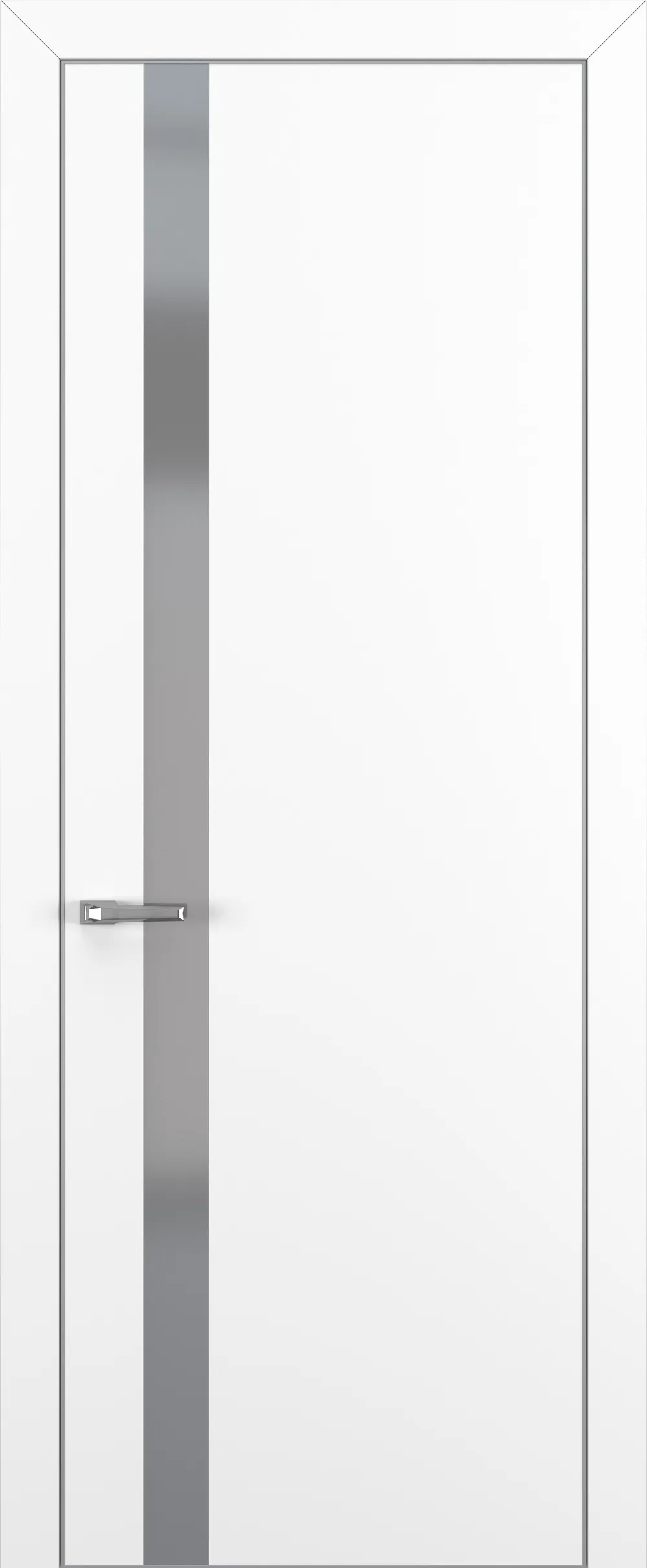 Квалитет К2 Silver Grey 800*2000 Белый матовый ALU Серая с 4-х зпп Eclipse под 2 петли зпз 196