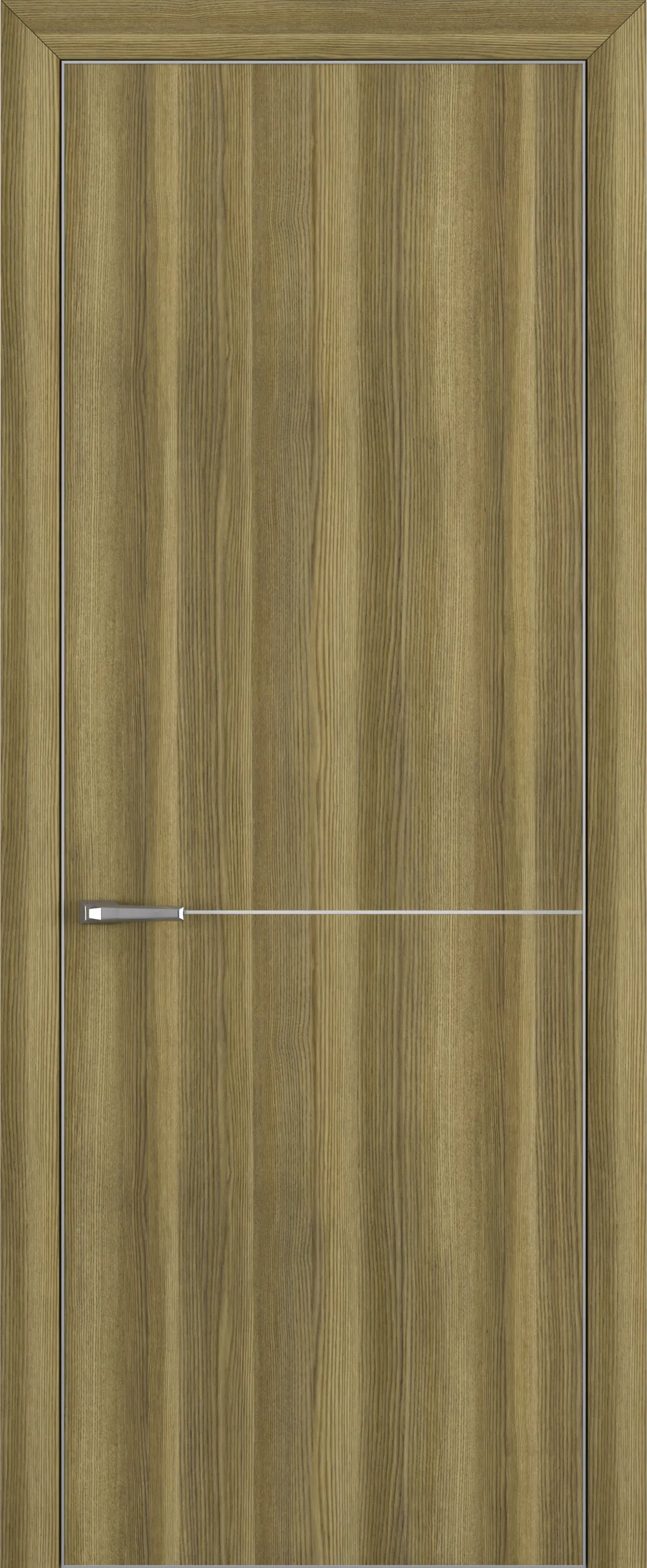 Квалитет К10 800*2000 Дуб серый ALU Серая с 4-х молдинг серебро (Mh) зпп Eclipse под 2 петли зпз 196 L