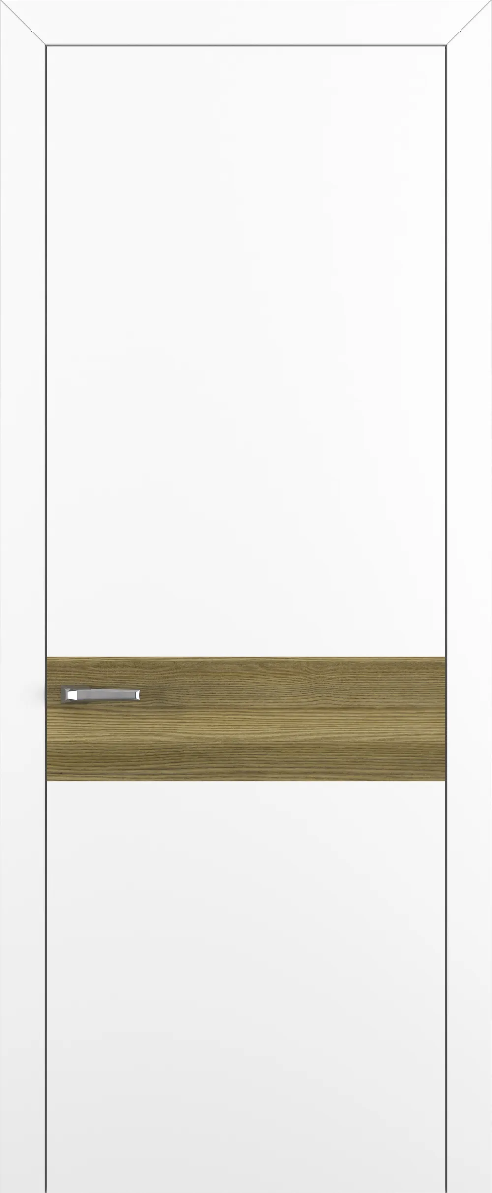 Квалитет К6 Вставка Дуб серый 800*2000 Белый матовый ABS зпп Eclipse под 2 петли зпз 196