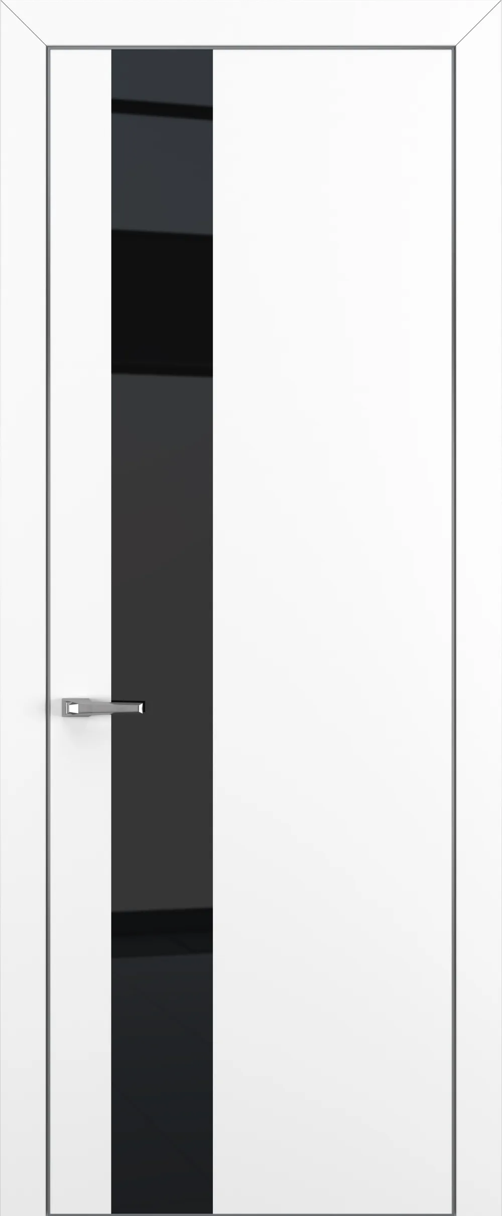 Квалитет К3 Black Classic 800*2000 Белый матовый ALU Серая с 4-х зпп Eclipse под 2 петли зпз 196