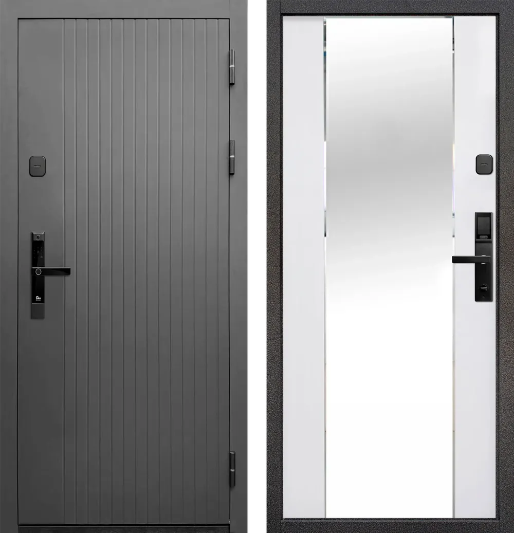 Тайга 10 см (Электр. замок) Зеркало 960*2050 R