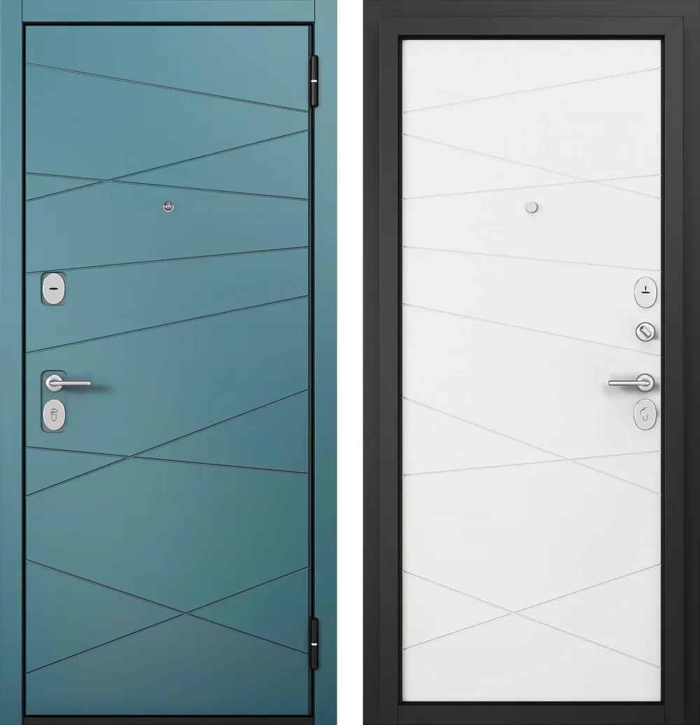 F1 FAMILY ECO PP Черный муар металлик Е-130 Верде/Е-130 Белый софт 960*2050 L