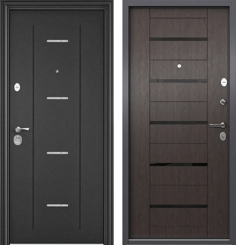 DELTA PRO MP D2 DL-1 Темно-серый букле графит - DC-1B Lacobel Black Classic Дуб угольный 