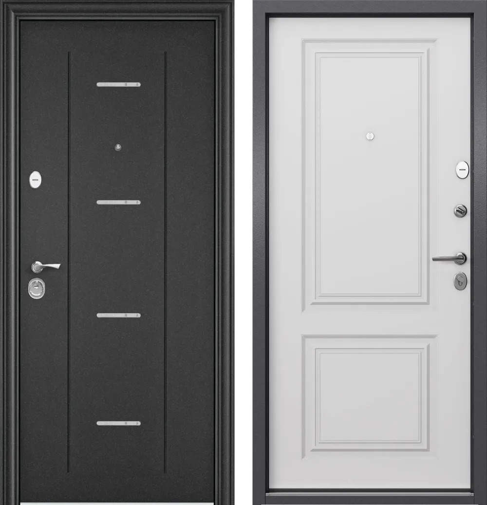 DELTA PRO MP D3 (DL) DL-1 Темно-серый букле графит/СК68 Бьянко 950*2050 L