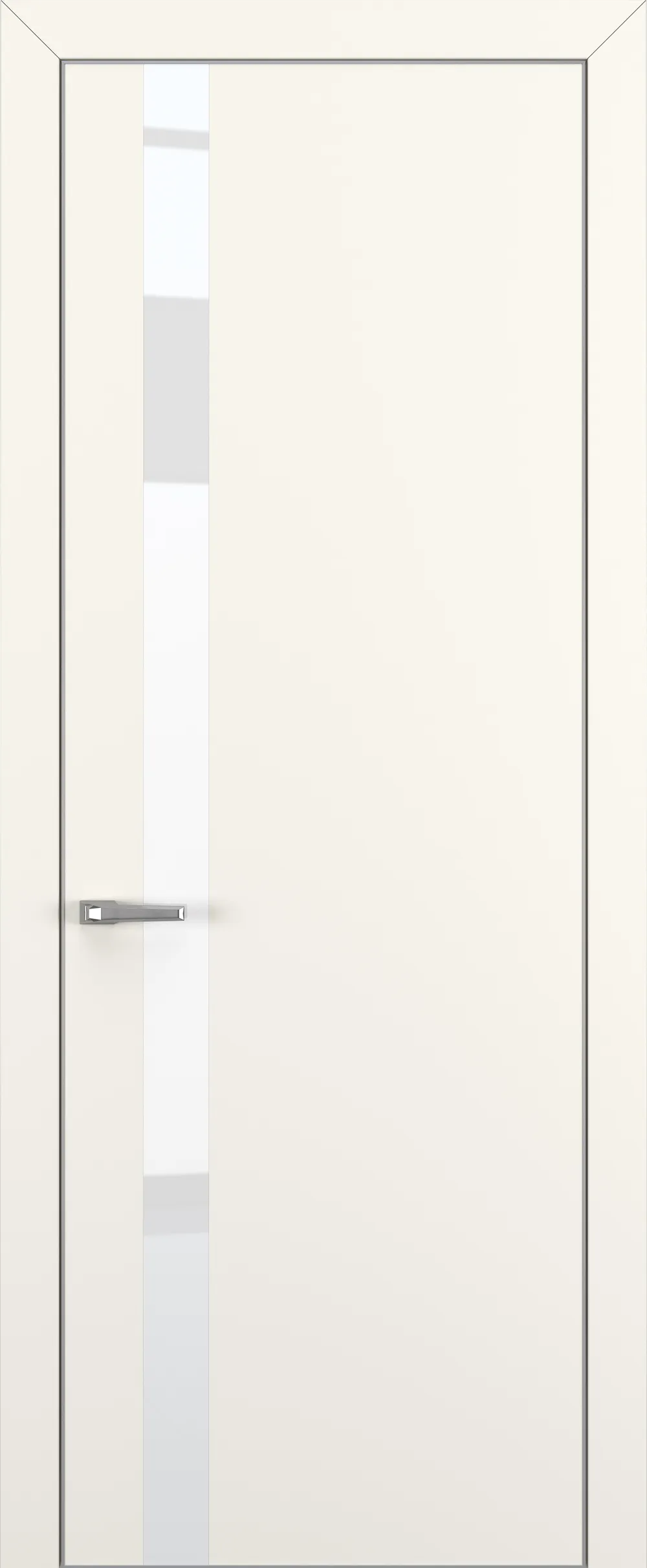 Квалитет К2 White Pure 800*2000 Молочный матовый ALU Серая с 4-х зпп Eclipse под 2 петли зпз 196