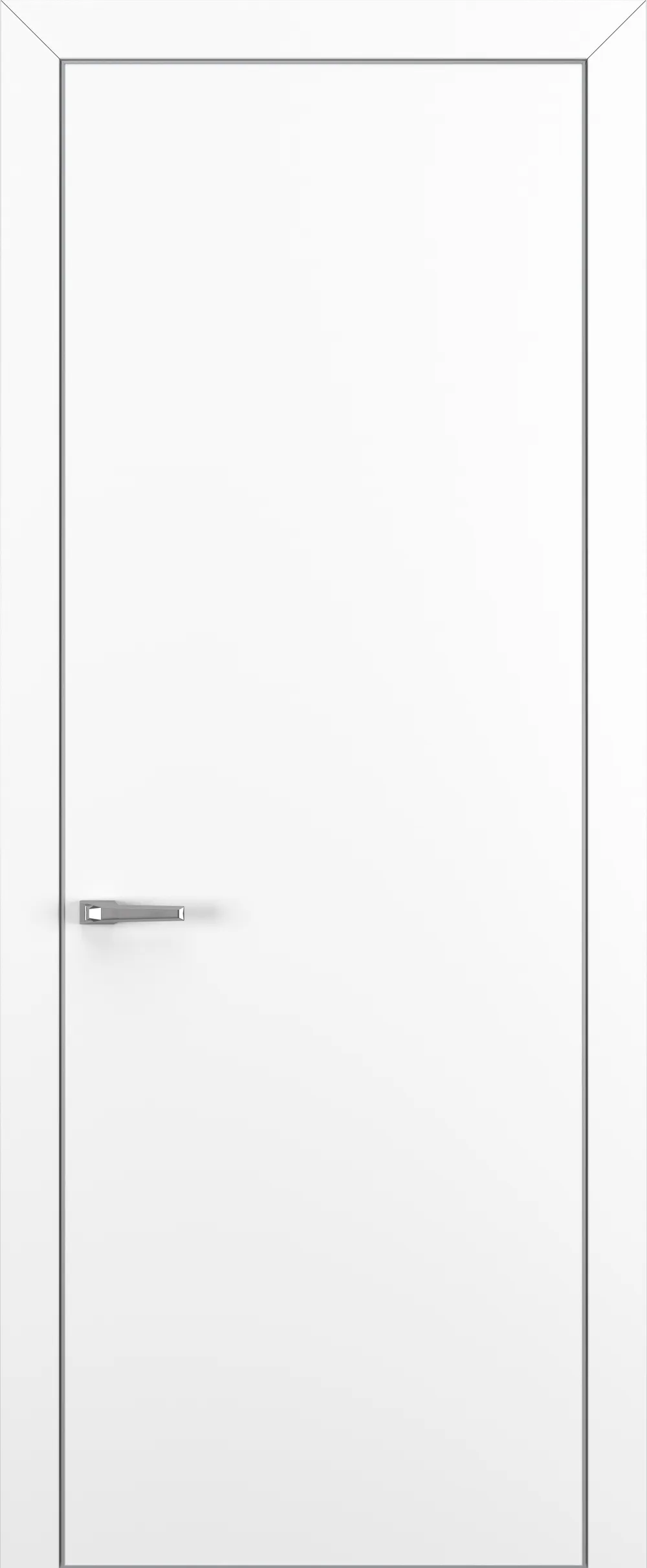 Квалитет К7 800*2000 Белый матовый ALU Серая зпп Eclipse 3.0 под 2 петли REVERS L