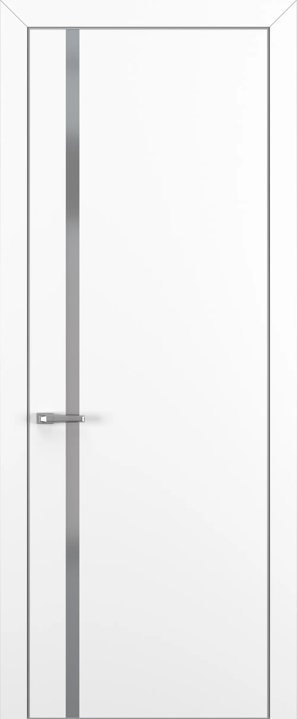 Квалитет К1 Silver Grey 800*2000 Белый матовый ALU Серая зпп Eclipse 3.0 под 2 петли зпз 196 REVERS R