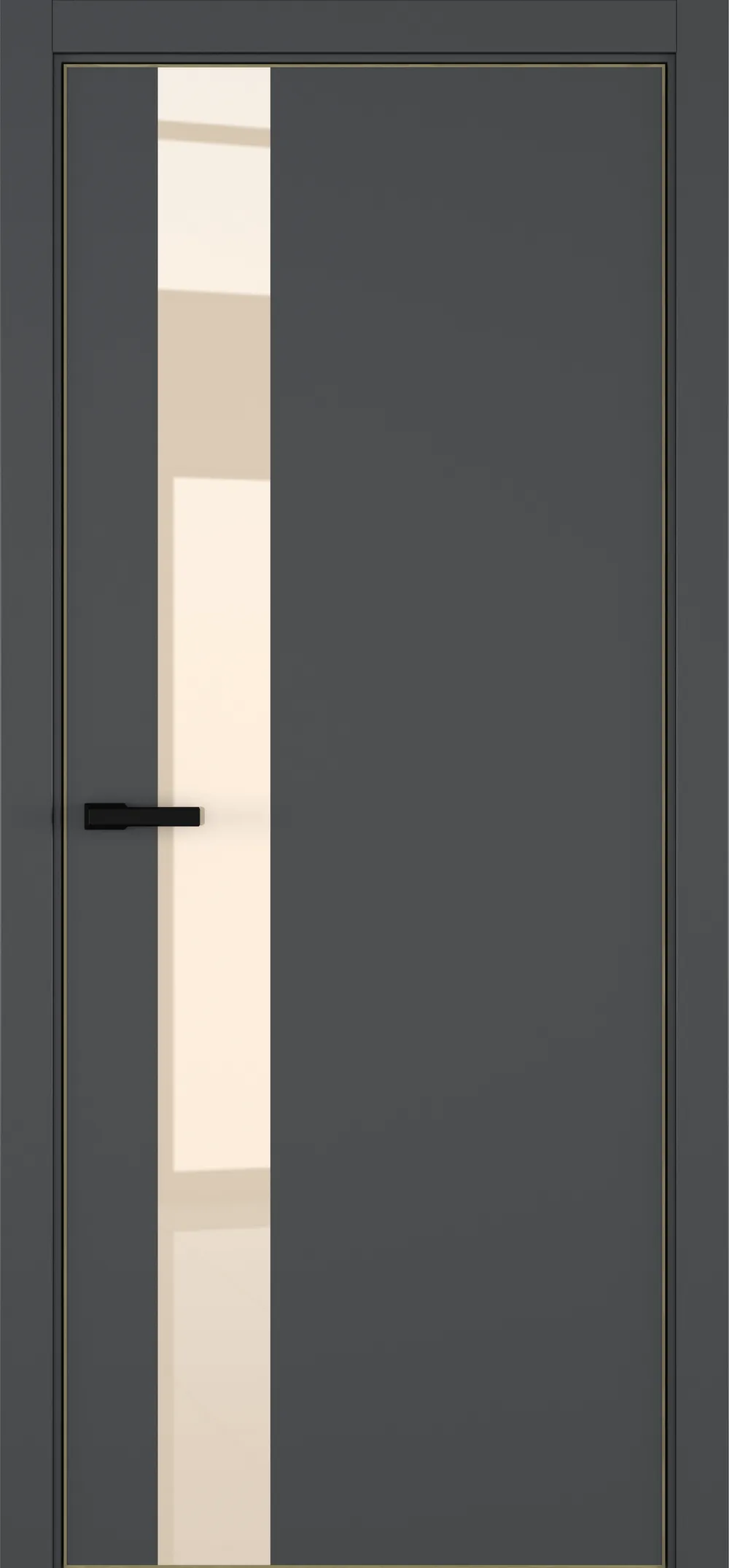 H3 ДО ART Lite бежевый лак 800*2000 Темно-серая эмаль ALU Золотая с 4-х