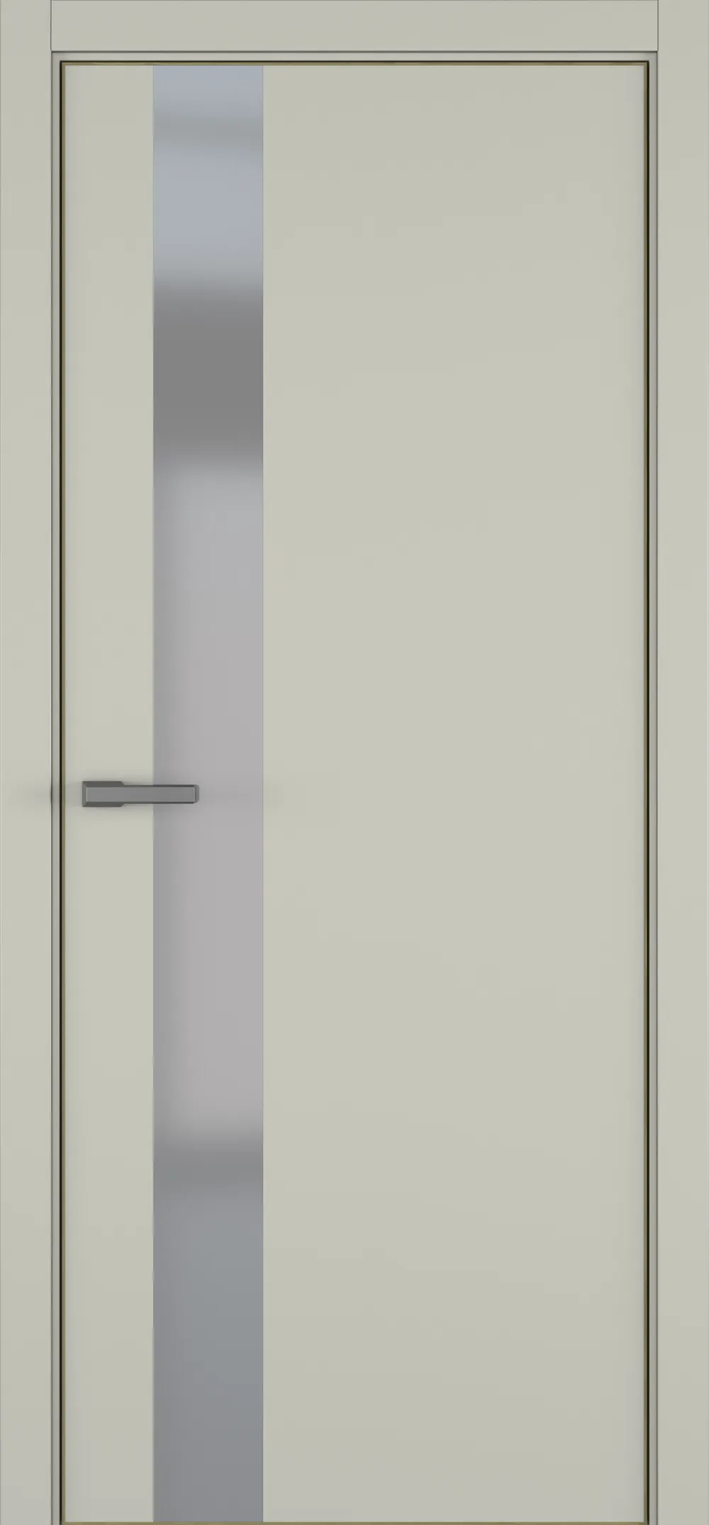 H3 ДО ART Lite серый мат. 800*2000 RAL 7044 ALU Золотая с 4-х