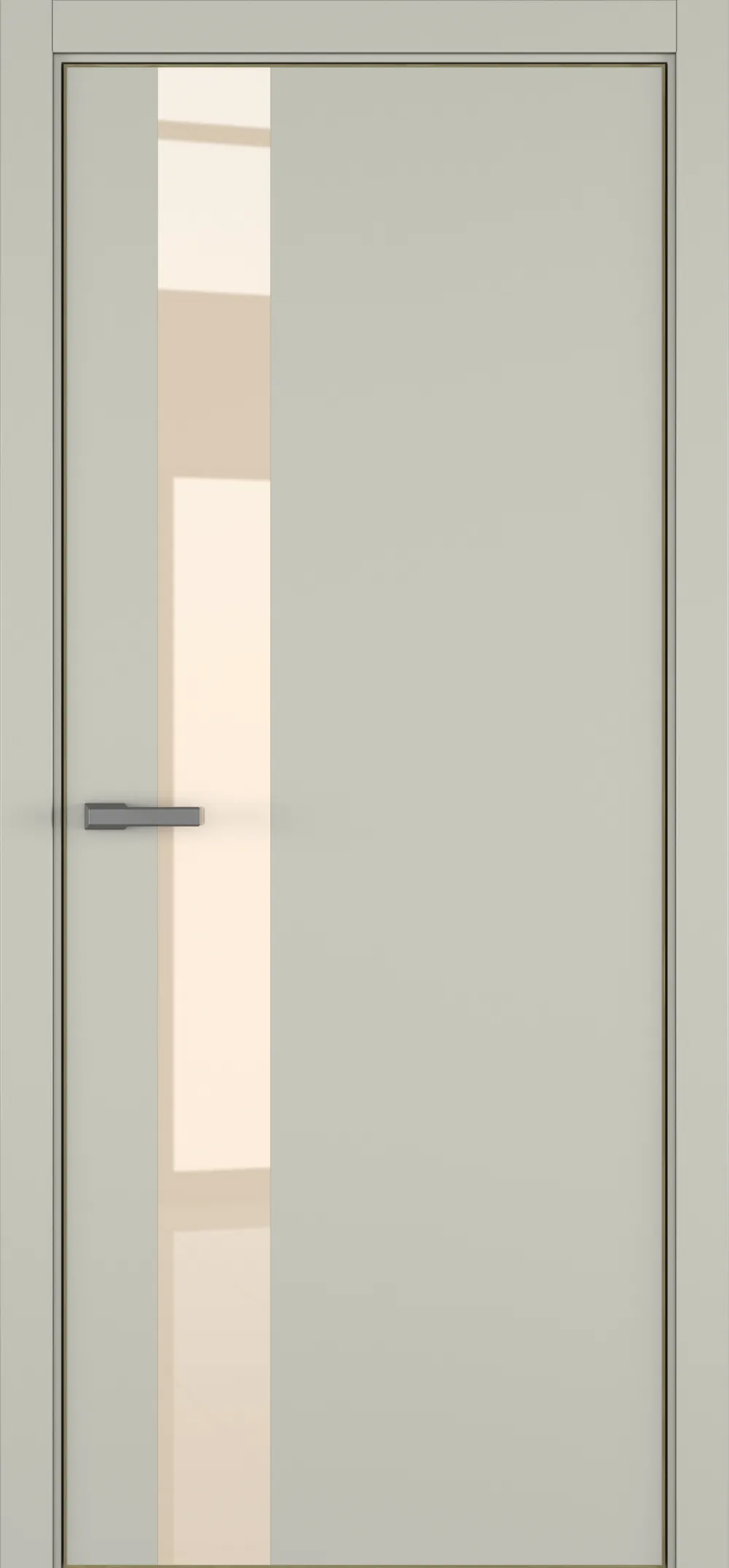 H3 ДО ART Lite бежевый лак 800*2000 RAL 7044 ALU Золотая с 4-х