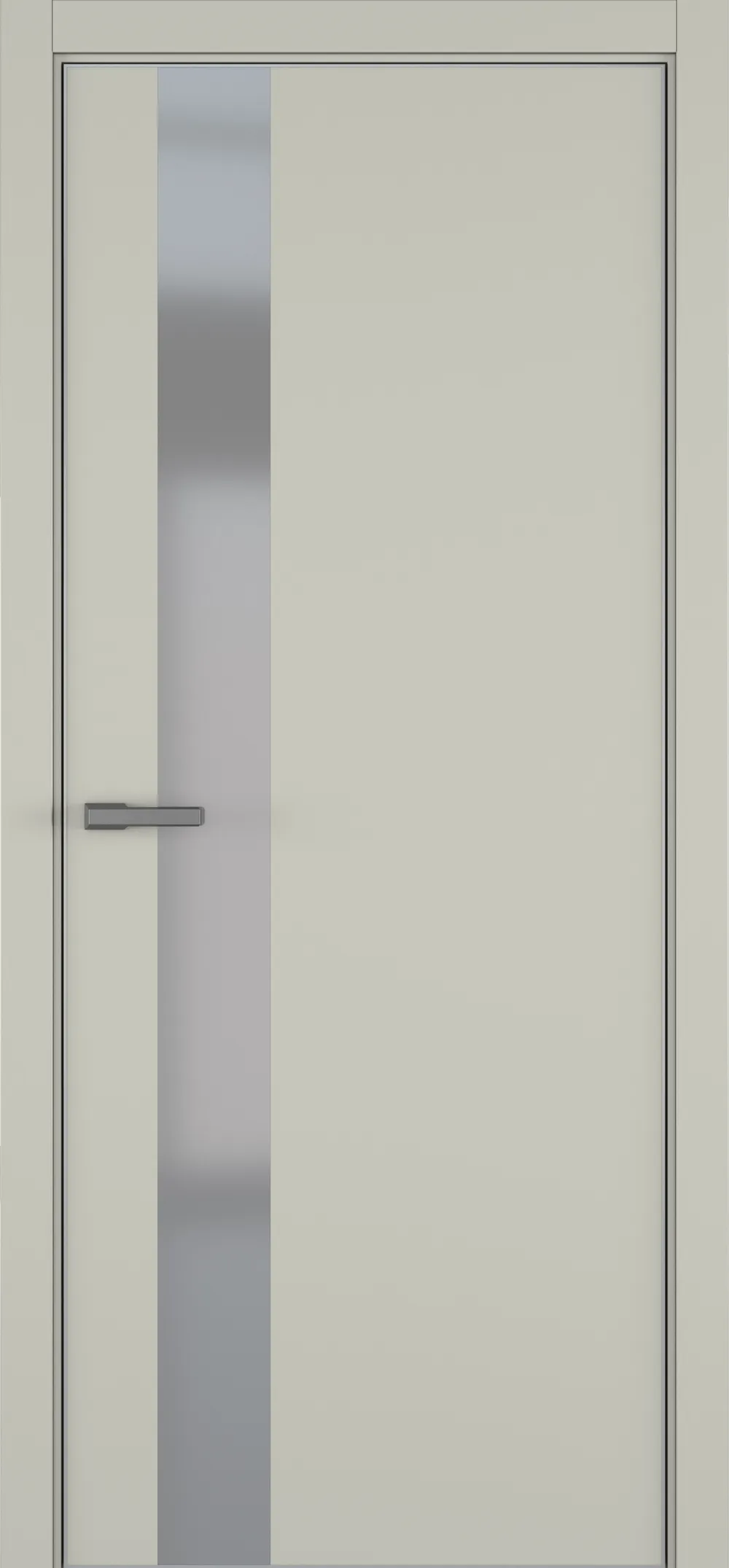H3 ДО ART Lite серый мат. 800*2000 RAL 7044 ALU Серая с 4-х