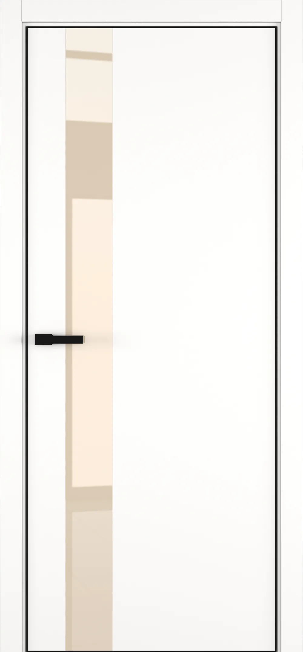 H3 ДО ART Lite бежевый лак 800*2000 Белая эмаль ALU Черная с 4-х