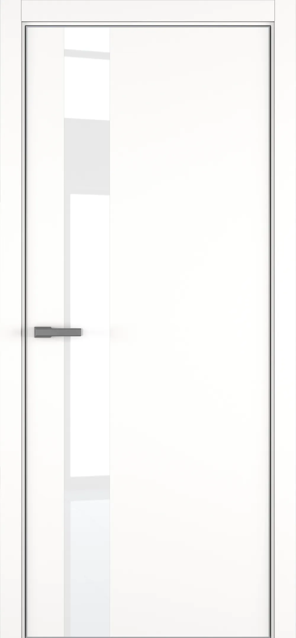 H3 ДО ART Lite White Pure 800*2000 Белая эмаль ALU Серая с 4-х