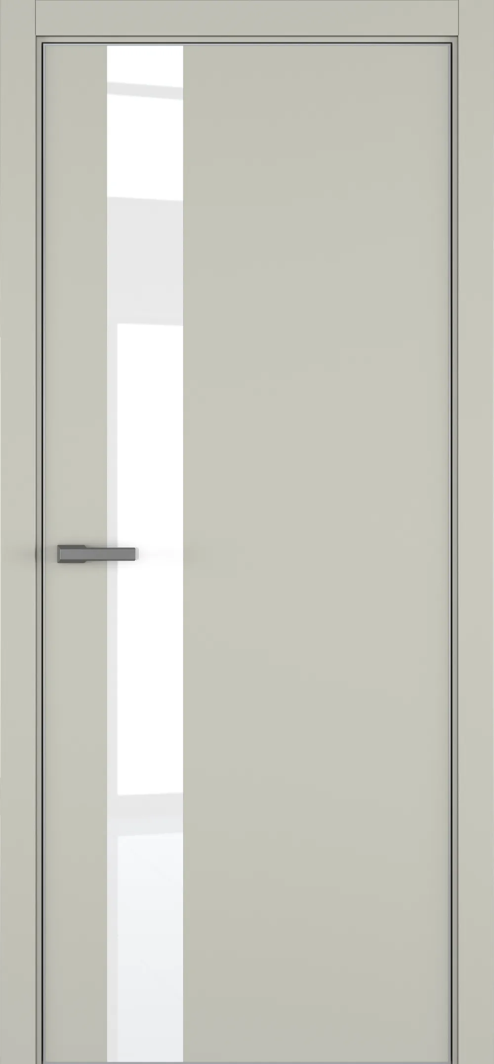 H3 ДО ART Lite White Pure 800*2000 RAL 7044 ALU Серая с 4-х