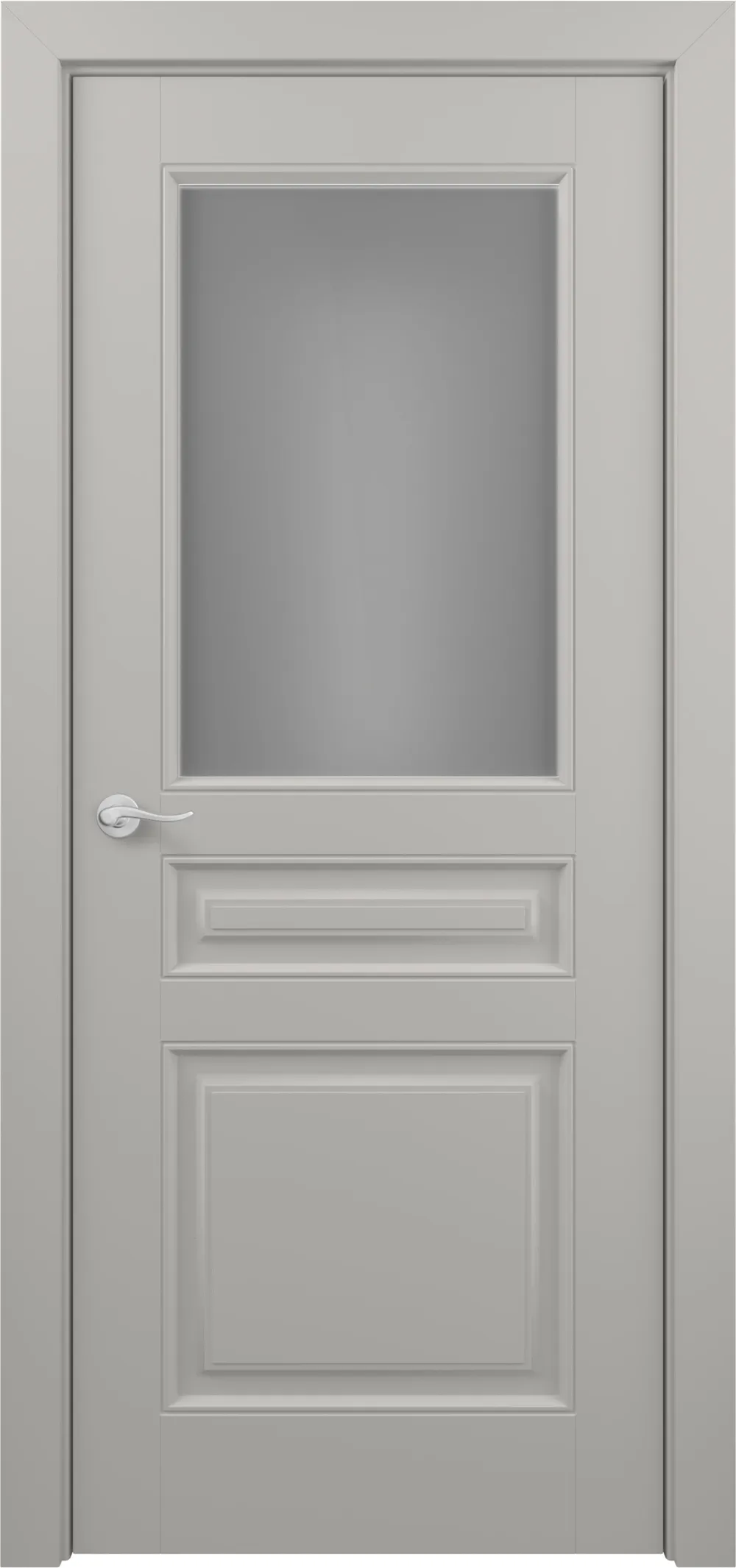 Ампир ДО ART Classic Т2 Сатинато 800*2000 Светло-серый