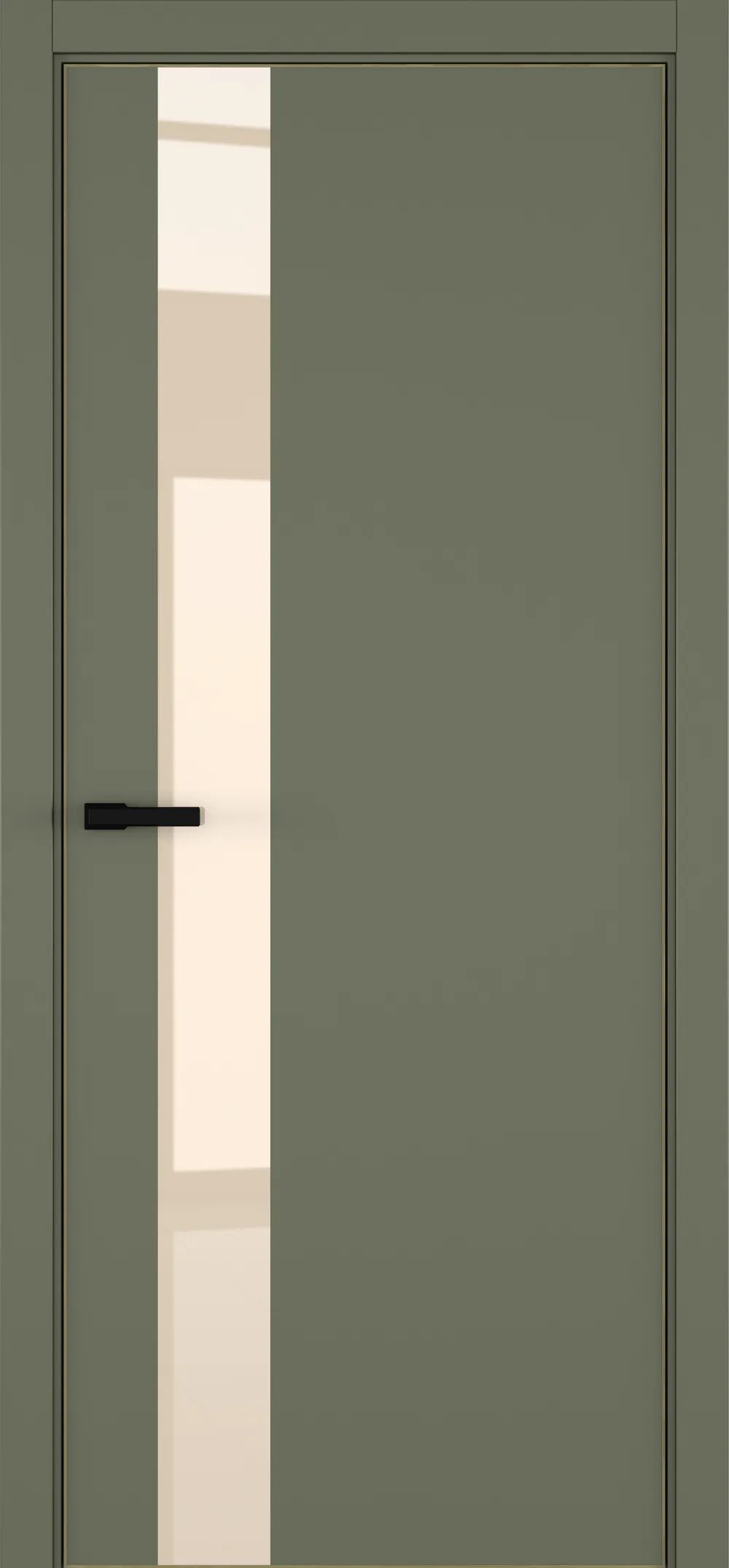 H3 ДО ART Lite бежевый лак 800*2000 Оливковая эмаль ALU Золотая с 4-х