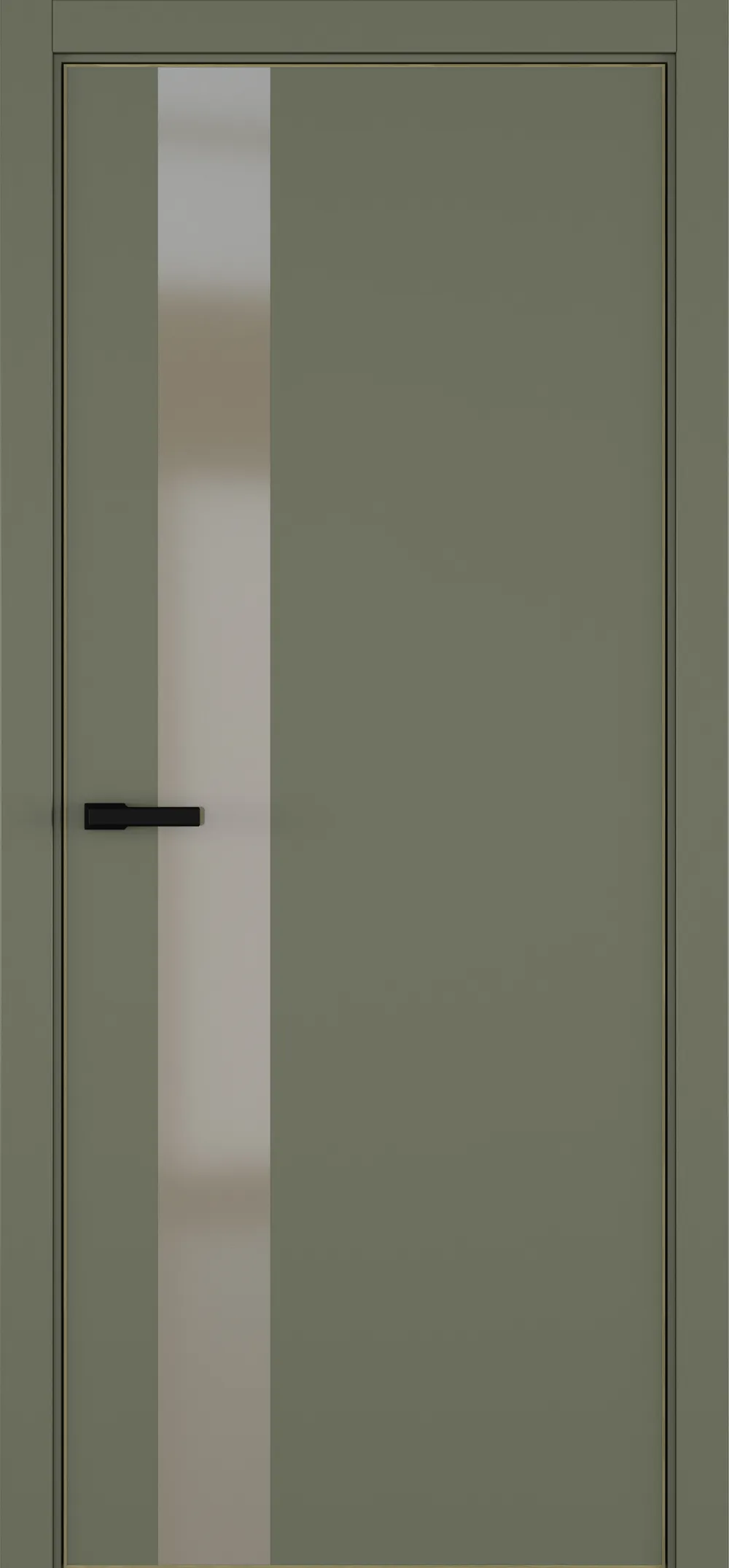 H3 ДО ART Lite бронза мат. 800*2000 Оливковая эмаль ALU Золотая с 4-х