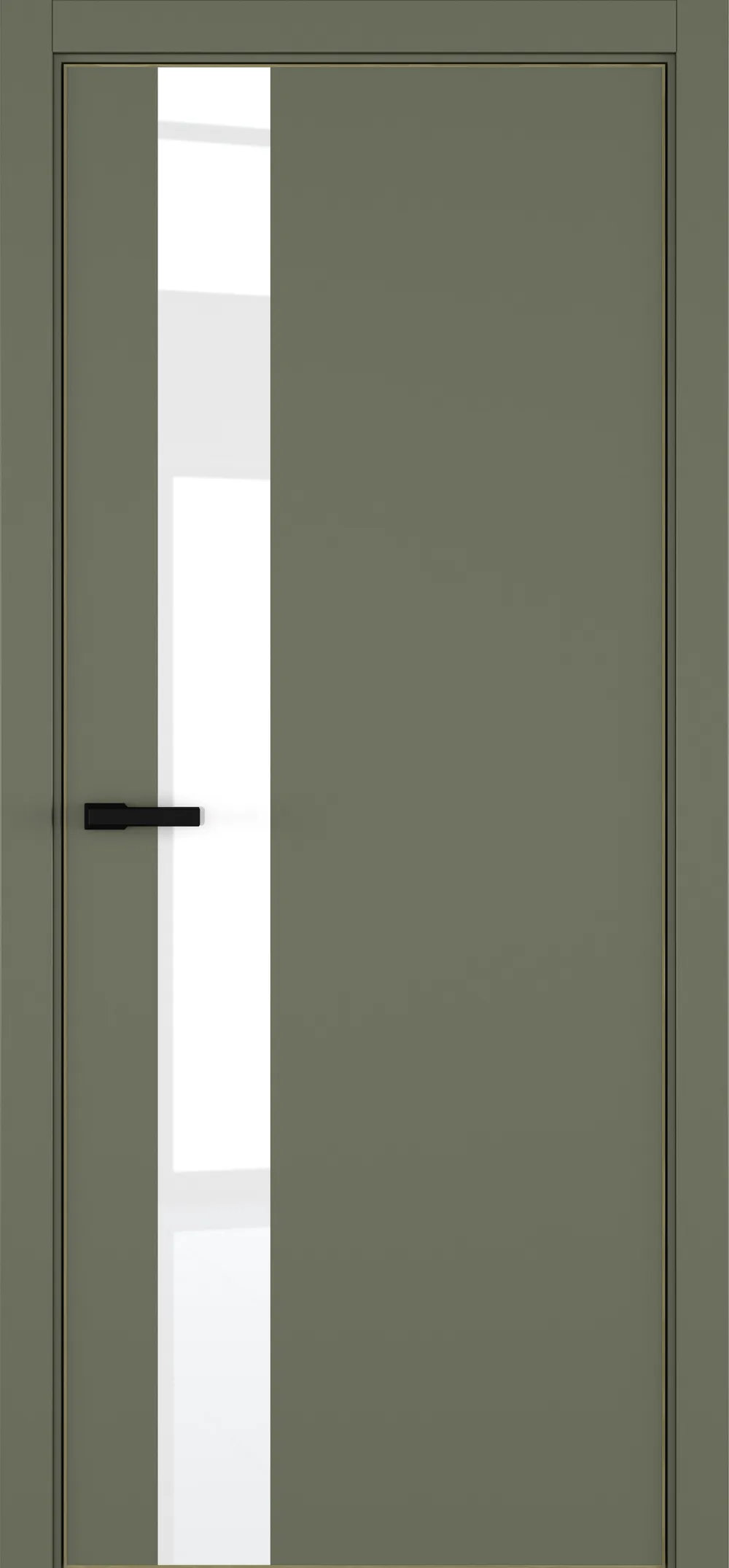 H3 ДО ART Lite White Pure 800*2000 Оливковая эмаль ALU Золотая с 4-х