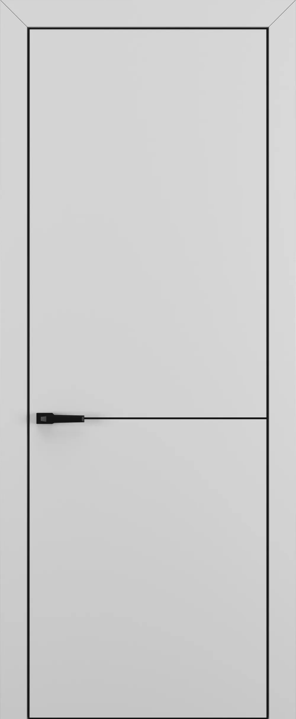 Квалитет К10 800*2000 Матовый серый ALU Черная с 4-х молдинг черный (Mb) зпп Eclipse под 2 петли зпз 196 L