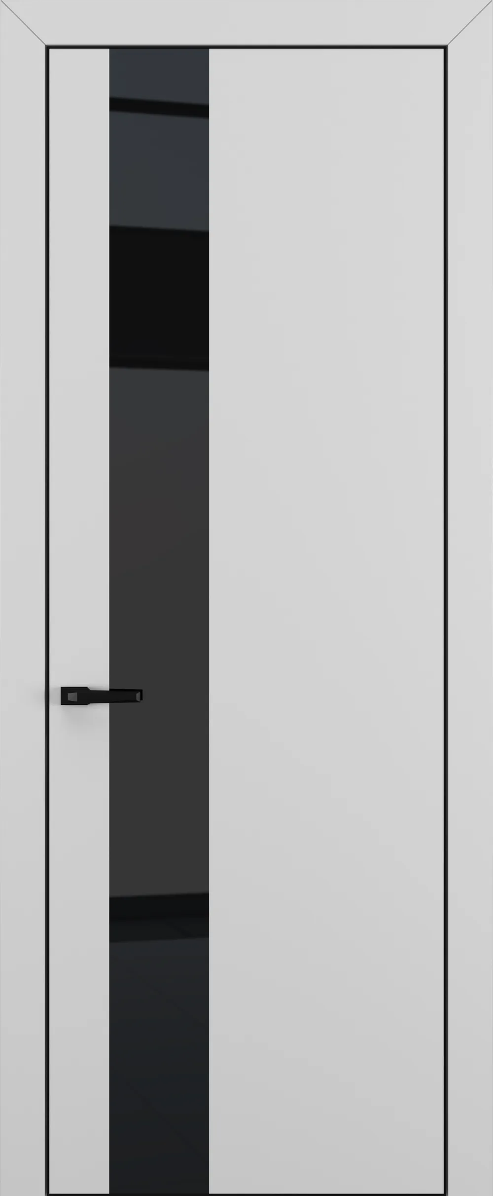 Квалитет К3 Black Classic 800*2000 Матовый серый ALU Черная с 4-х зпп Eclipse 3.0 под 2 петли зпз 196 REVERS R
