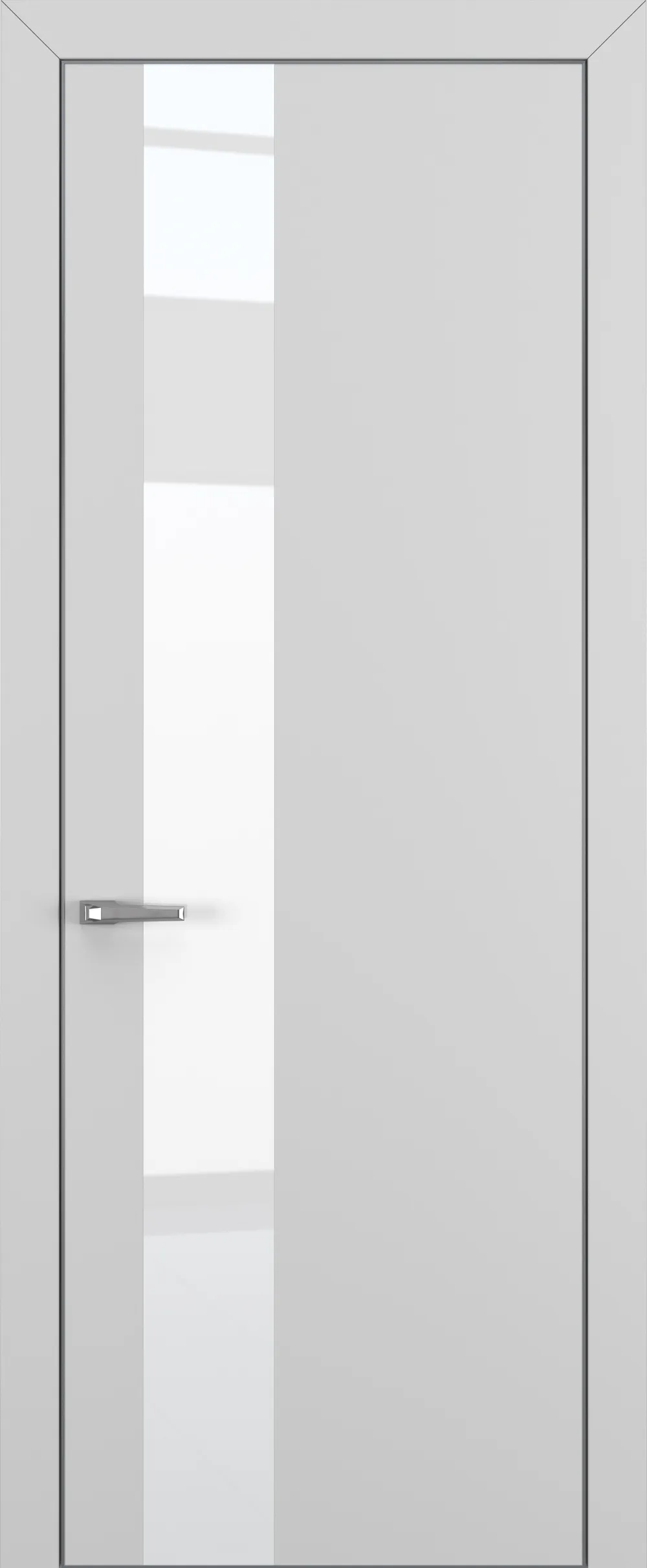 Квалитет К3 White Pure 800*2000 Матовый серый ALU Серая с 4-х зпп Eclipse 3.0 под 2 петли зпз 196 REVERS R