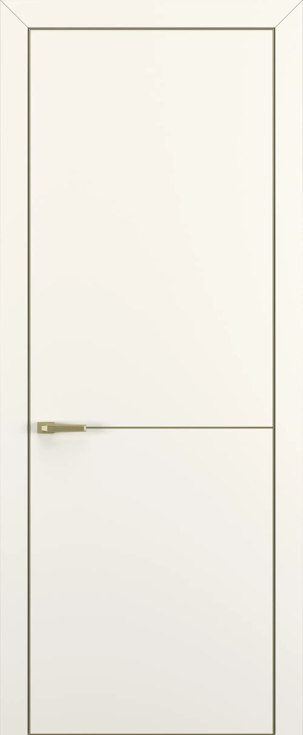 Квалитет К10 800*2000 Молочный матовый ALU Золотая с 4-х молдинг золото (Mg) зпп Eclipse под 2 петли зпз 196