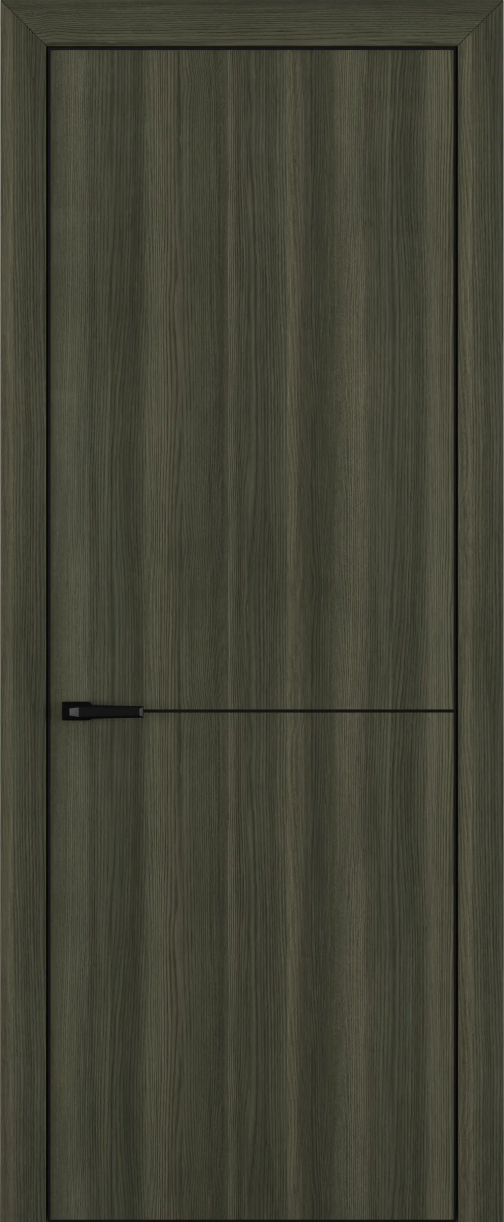 Квалитет К10 800*2000 Дуб темный ALU Черная с 4-х молдинг черный (Mb) зпп Eclipse 3.0 под 2 петли зпз 196 REVERS L