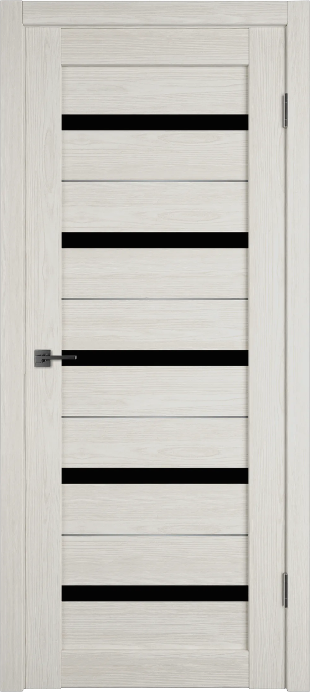 Atum Pro AL7 Black gloss 800*2000 Artic Oak Молдинг Серебро