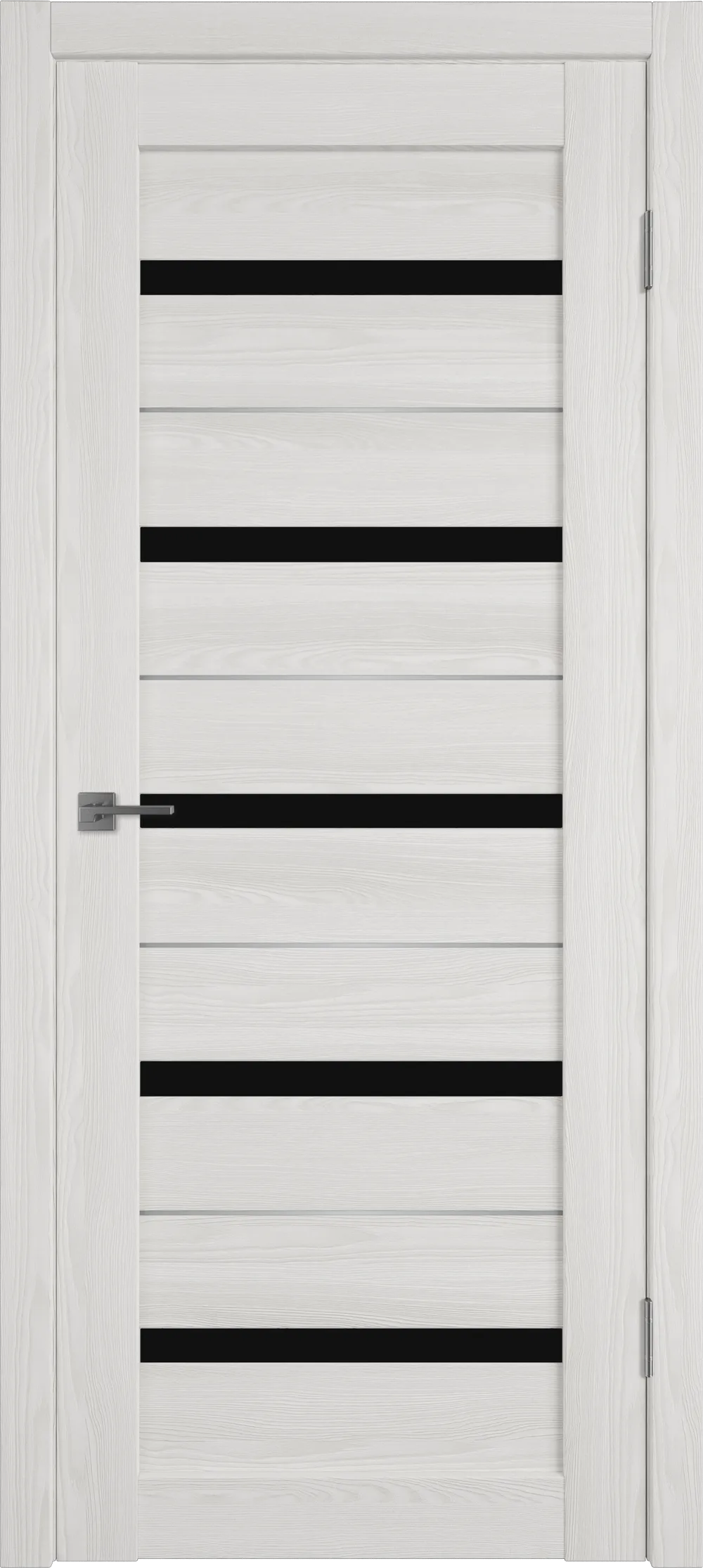 Atum Pro AL7 Black gloss 800*2000 Bianco P Молдинг Серебро