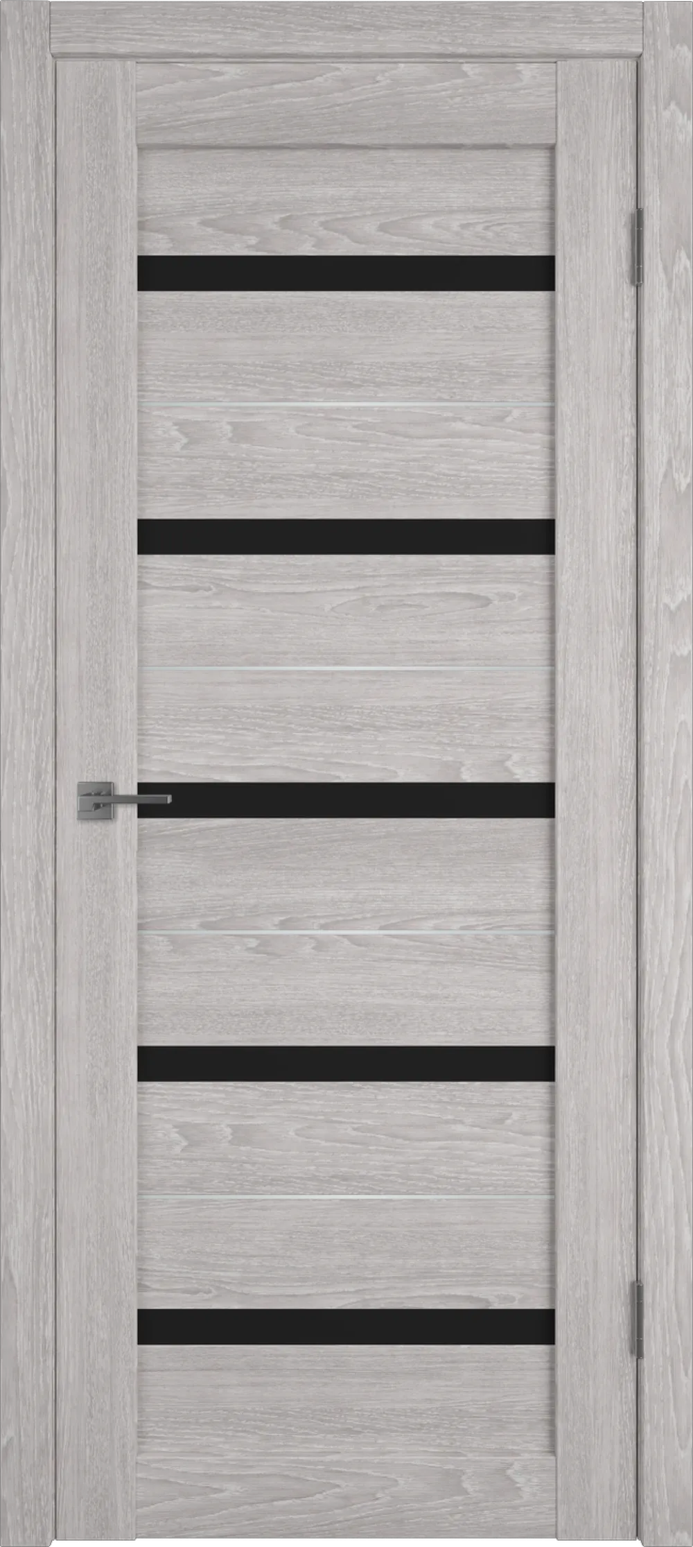 Atum Pro AL7 Black gloss 800*2000 Mild stratum Молдинг Серебро