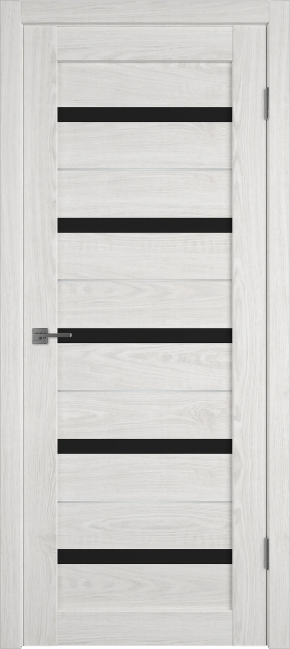 Atum Pro AL7 Black gloss 800*2000 Air stratum Молдинг Серебро