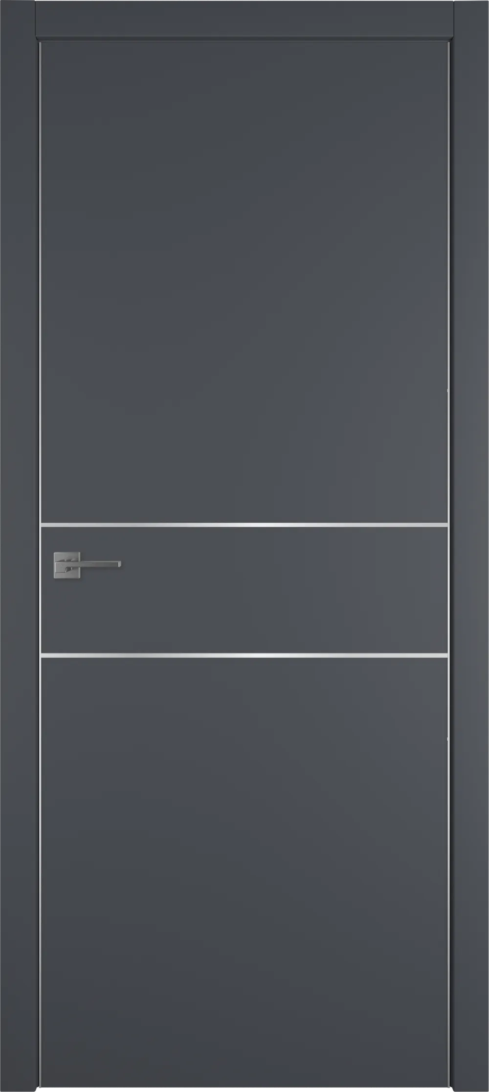 Urban 2 H 800*2000 Emalex Onyx Silver Edge Молдинг Серебро