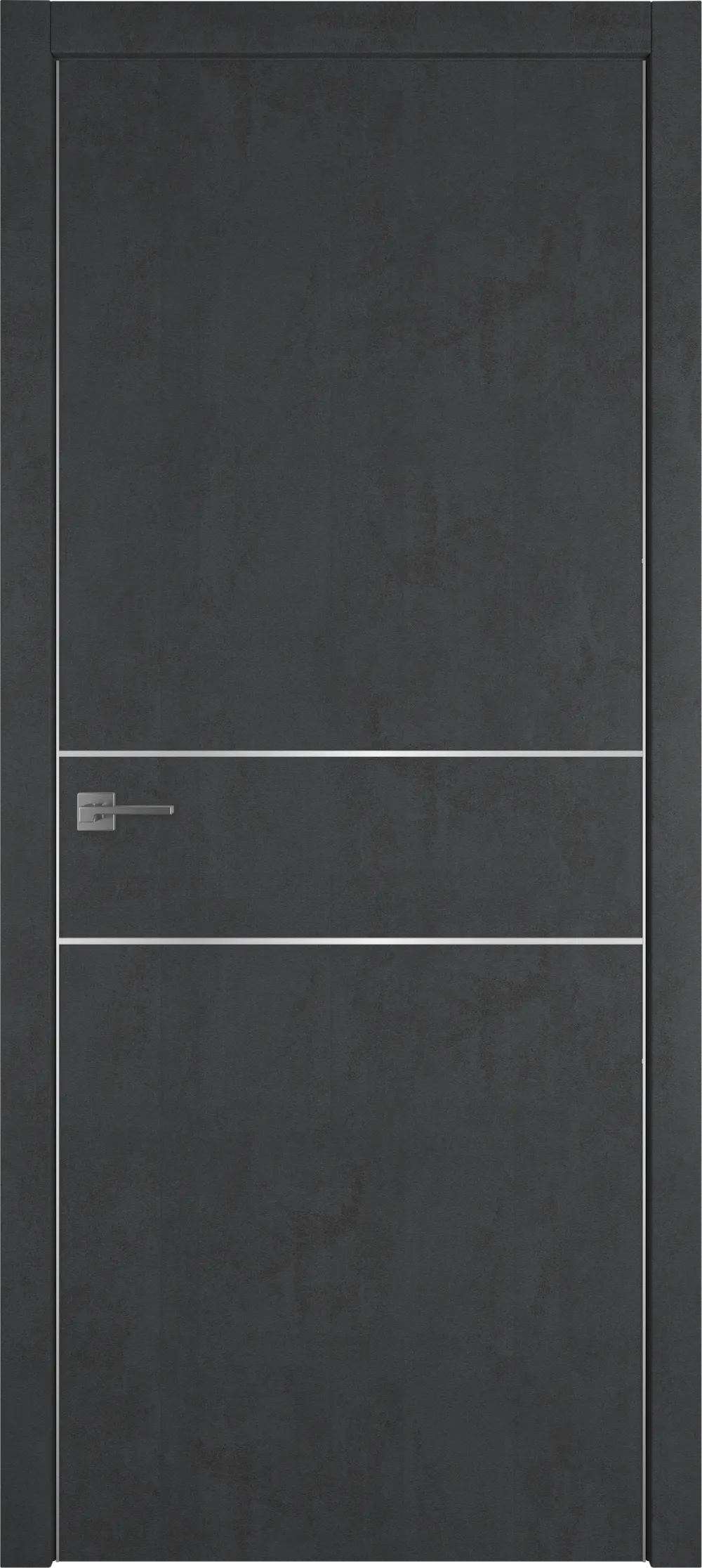 Urban 2 H 800*2000 Jet loft Silver Edge Молдинг Серебро