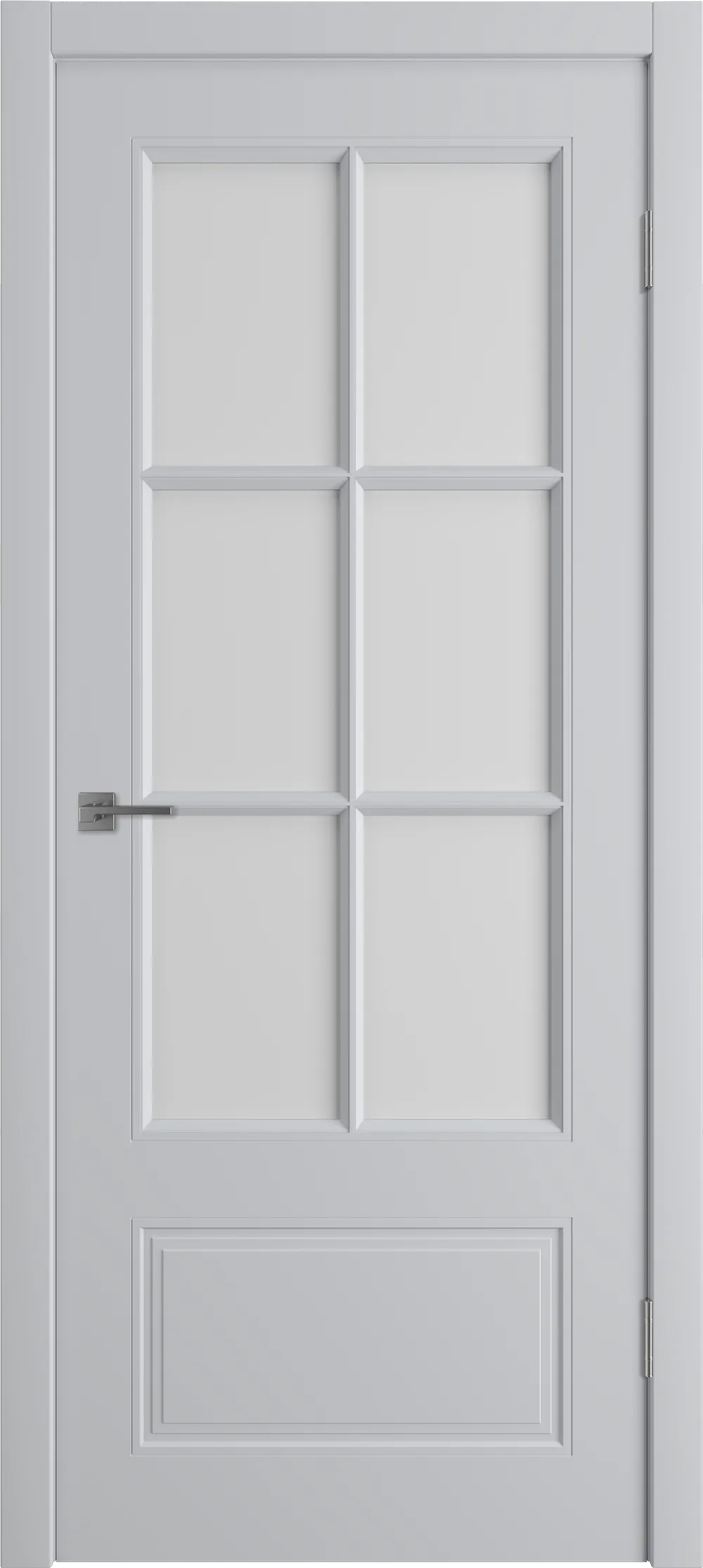 Моника 2 ДО мателюкс 800*2000 Светло-серая эмаль