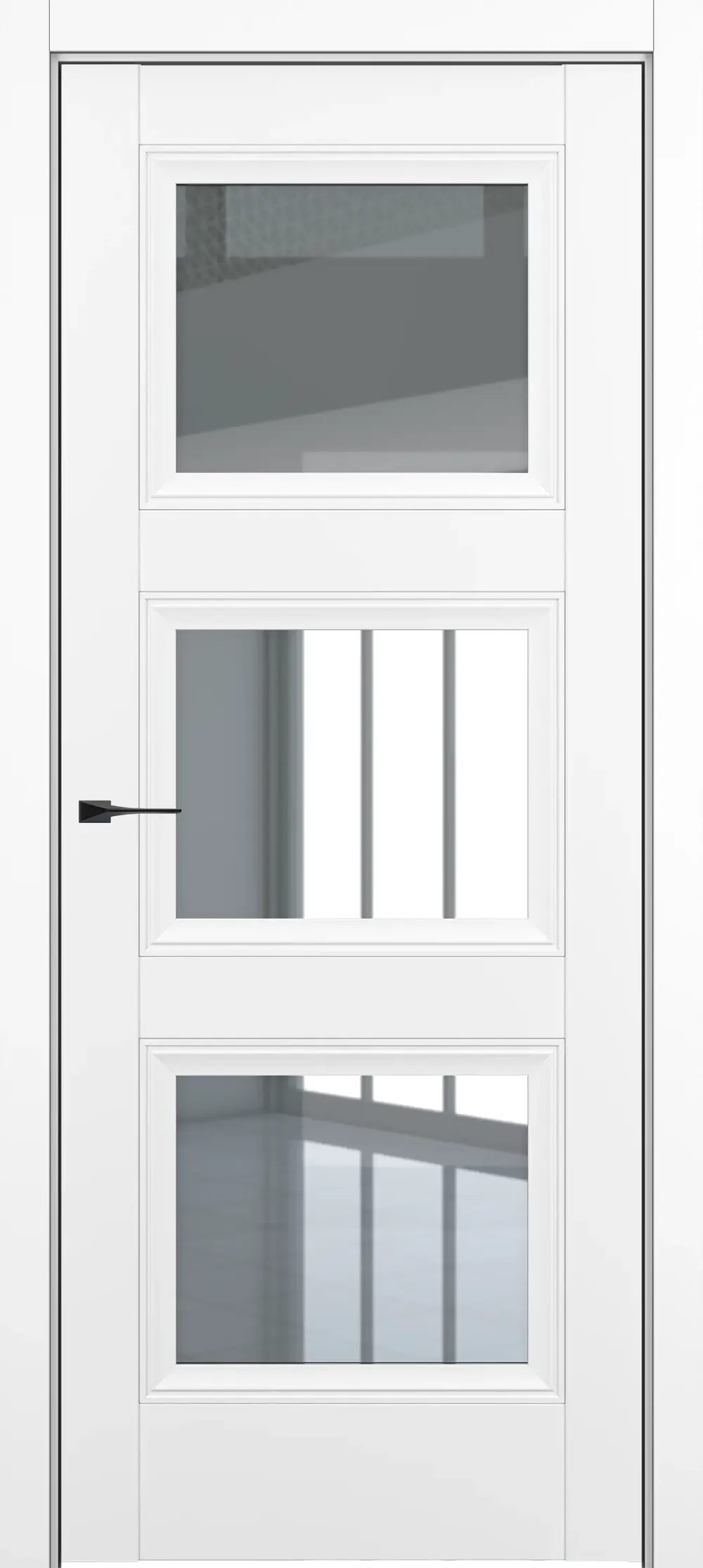 Гранд ДО Baguette B3 стекло прозрачное 800*2000 Белый матовый