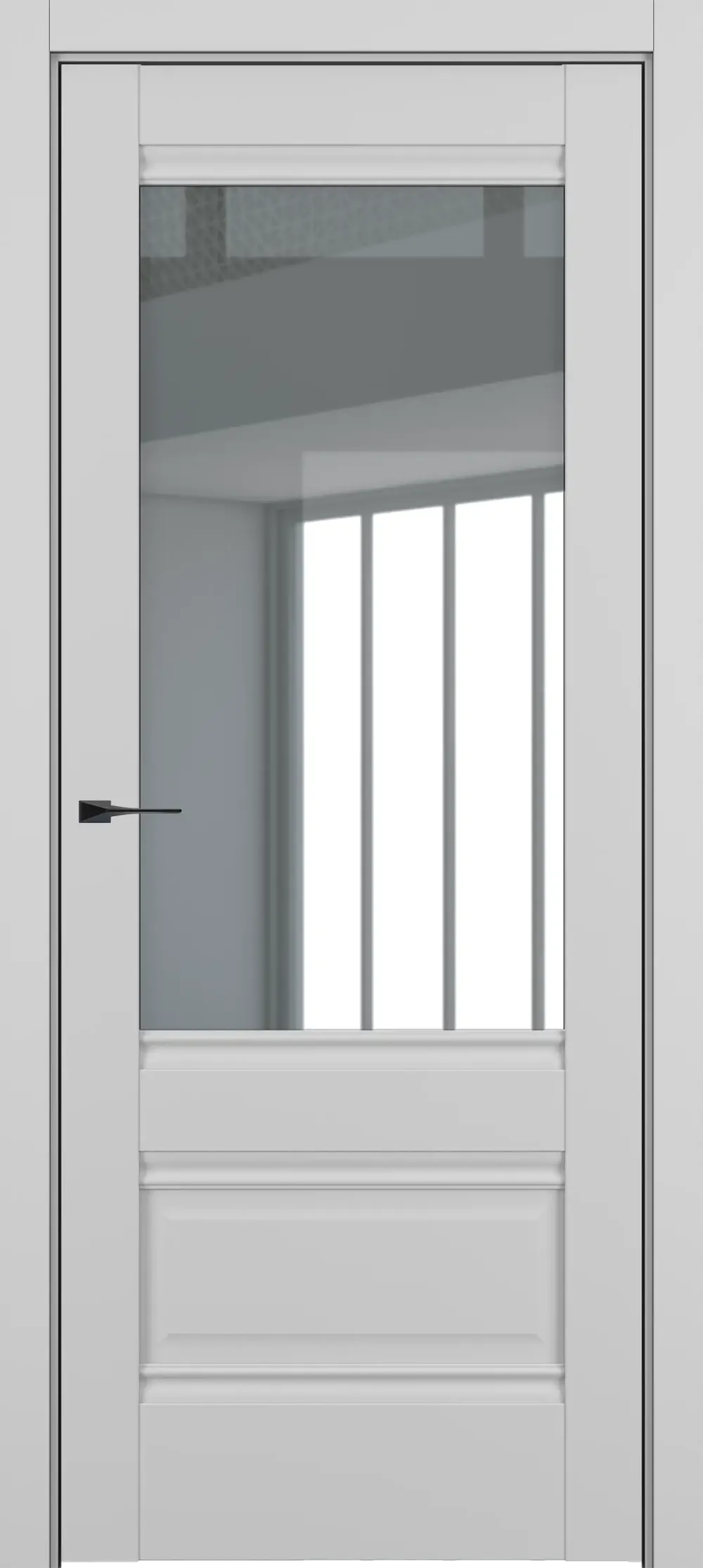 Турин ДО Baguette B4 стекло прозрачное 800*2000 Матовый серый