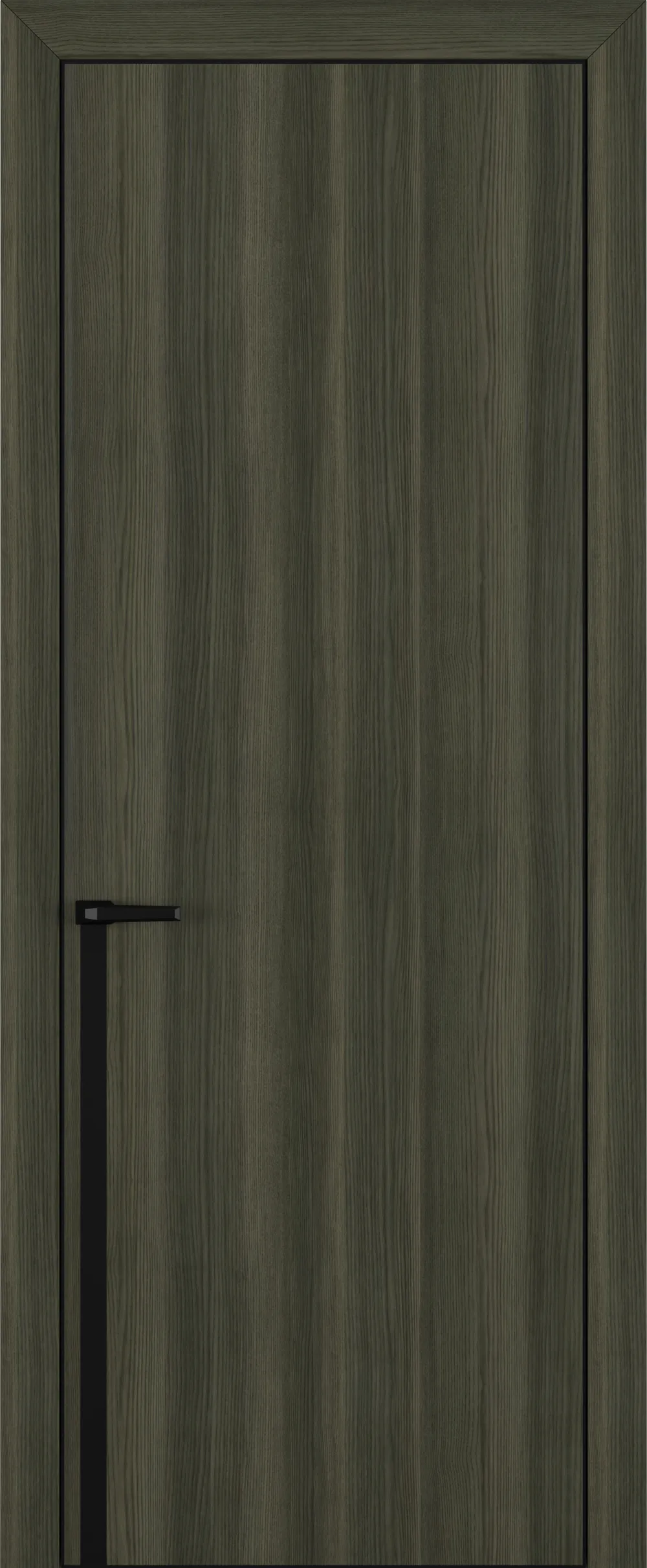 Квалитет К21 800*2000 Дуб темный ALU Черная с 4-х молдинг черный (Mb) зпп Eclipse 3.0 под 2 петли зпз 196 REVERS L