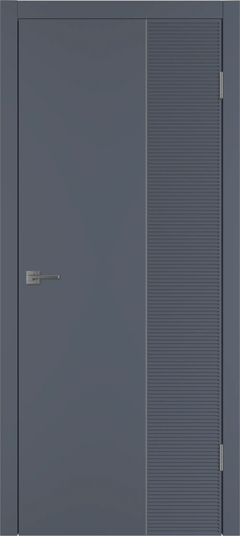 Integra 28.2 ДГ 800*2000 Графит эмаль Молдинг Серебро