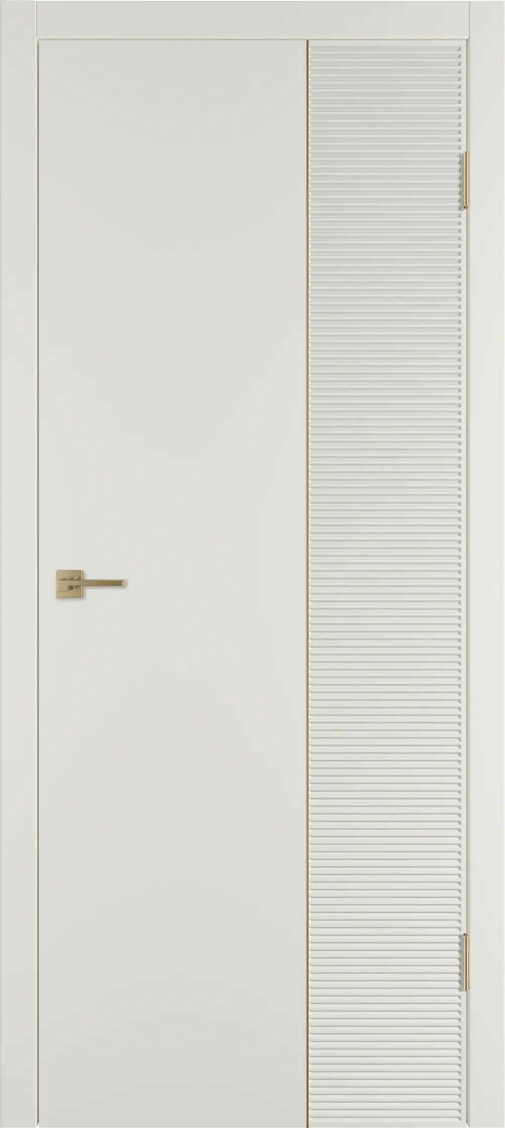 Integra 28.2 ДГ 800*2000 Магнолия эмаль Молдинг Золото