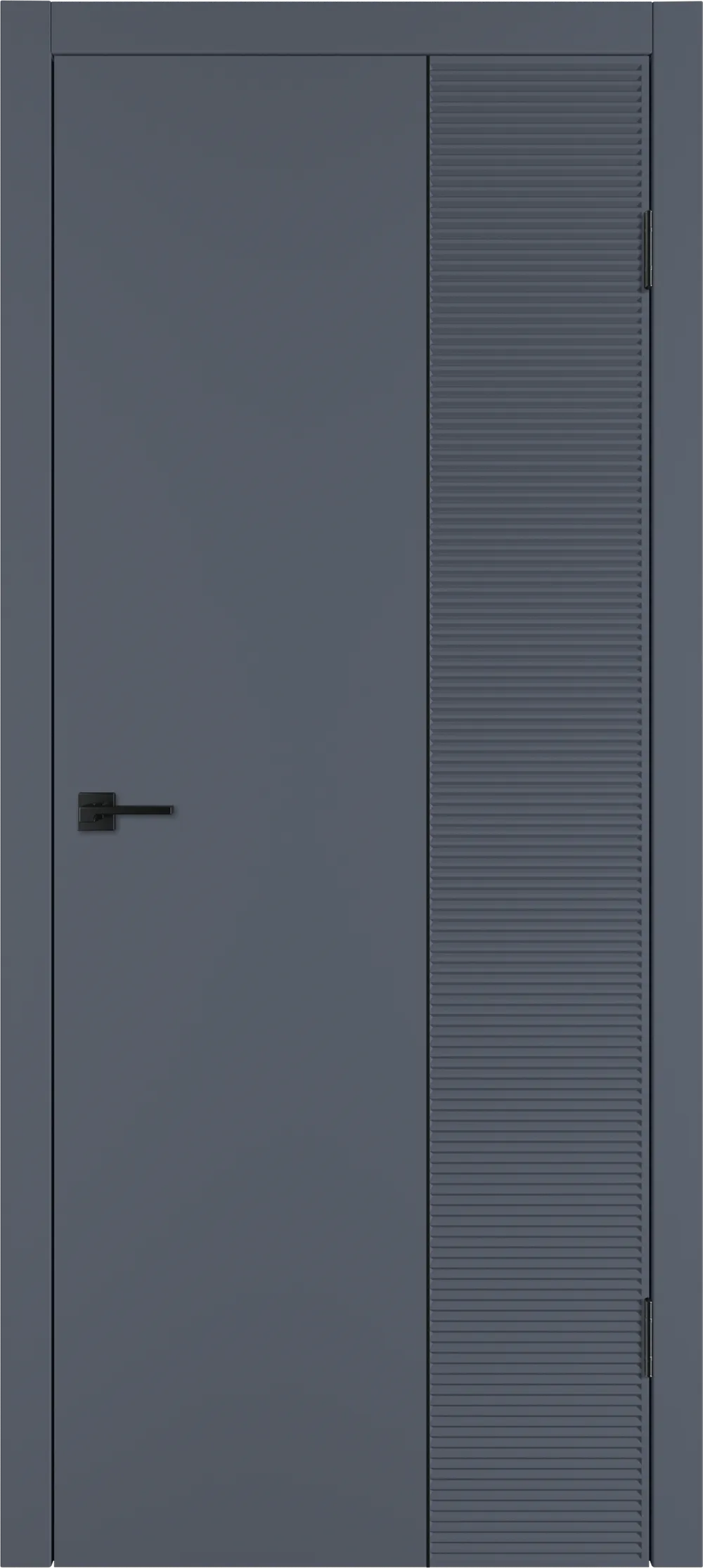 Integra 28.2 ДГ 800*2000 Графит эмаль Молдинг Черный