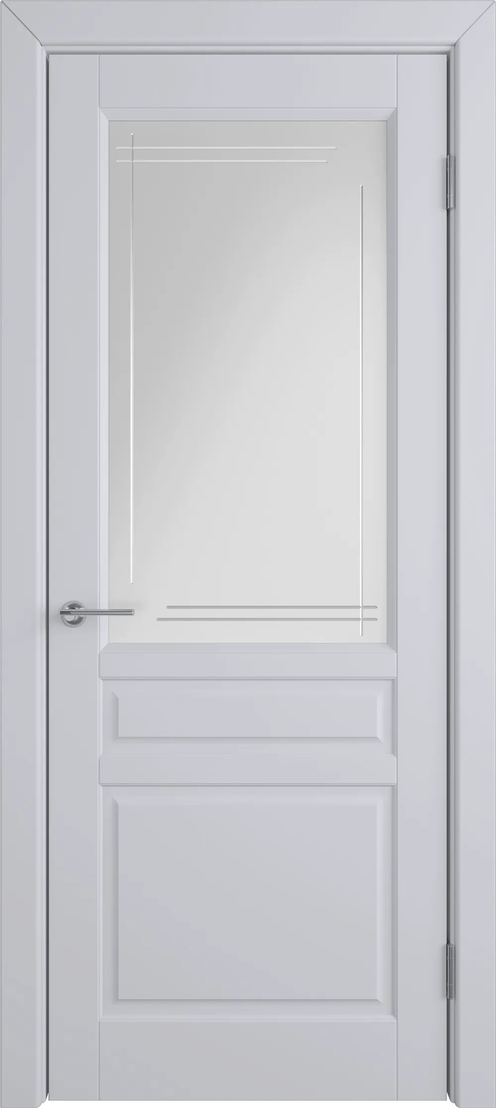 Integra 10 ДО Crystal Cloud Line 800*2000 Светло-серая эмаль