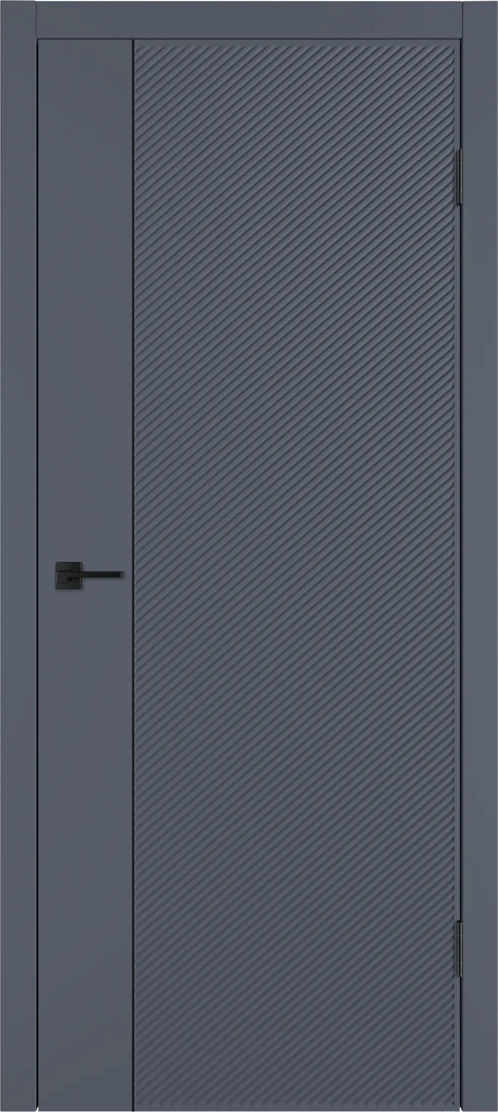 Integra 26.1 ДГ 800*2000 Графит эмаль Молдинг Черный