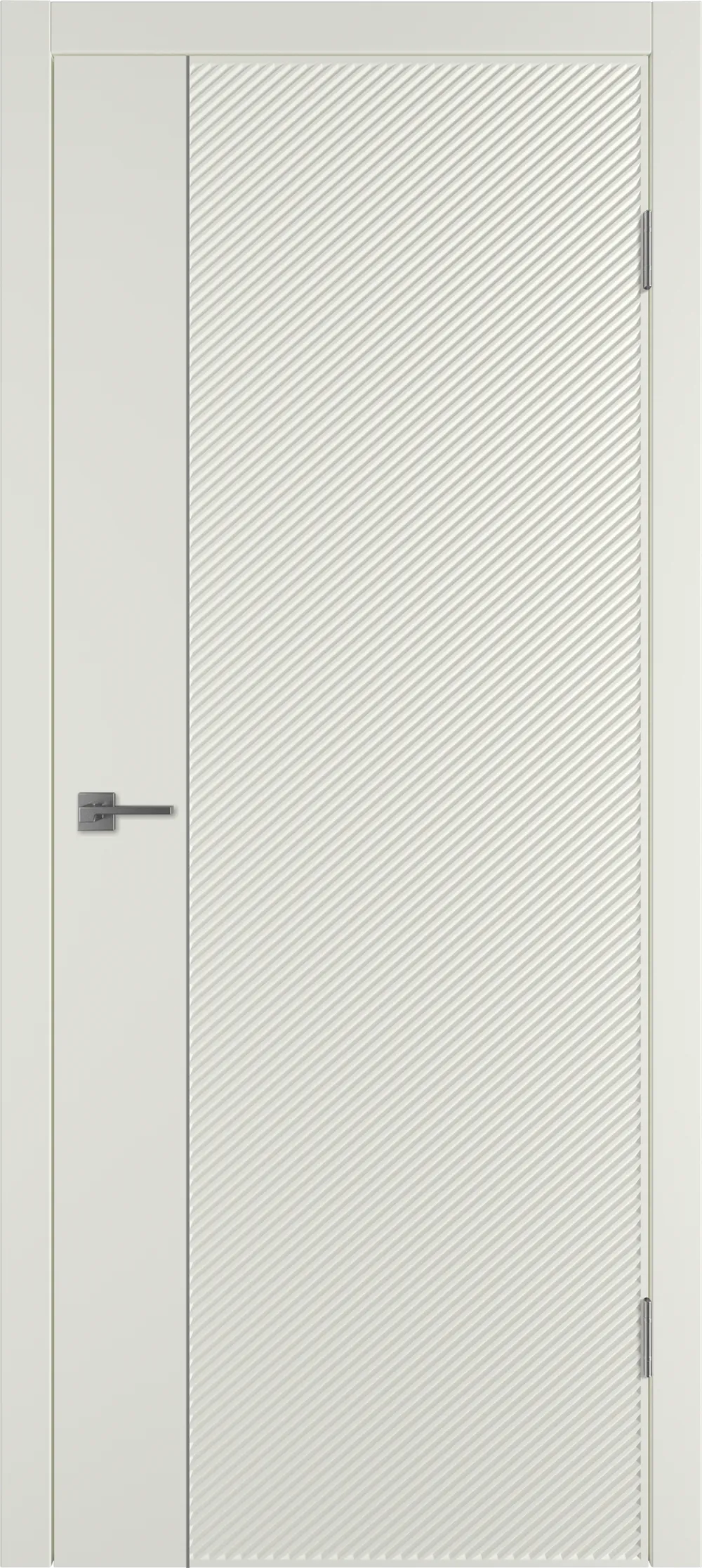 Integra 26.1 ДГ 800*2000 Магнолия эмаль Молдинг Серебро