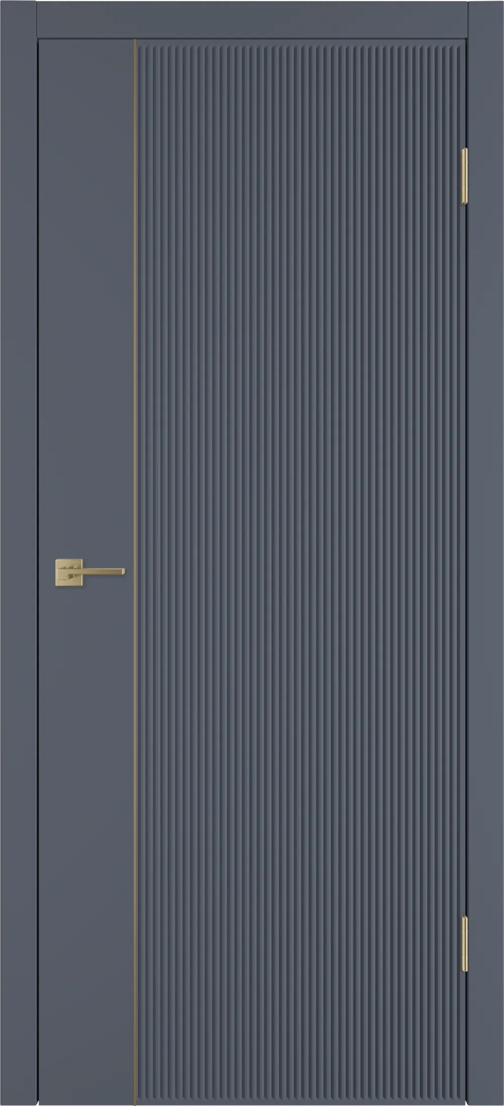 Integra 27.1 ДГ 800*2000 Графит эмаль Молдинг Золото