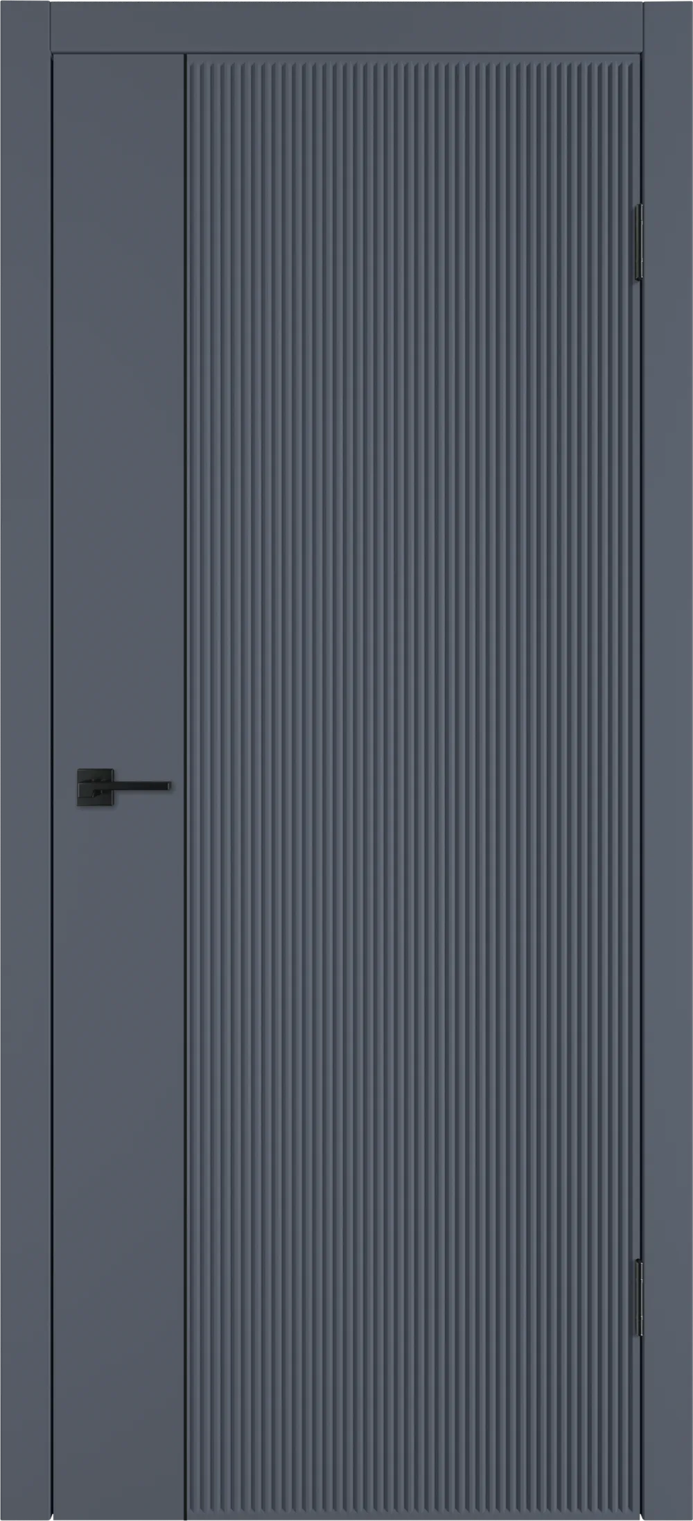 Integra 27.1 ДГ 800*2000 Графит эмаль Молдинг Черный