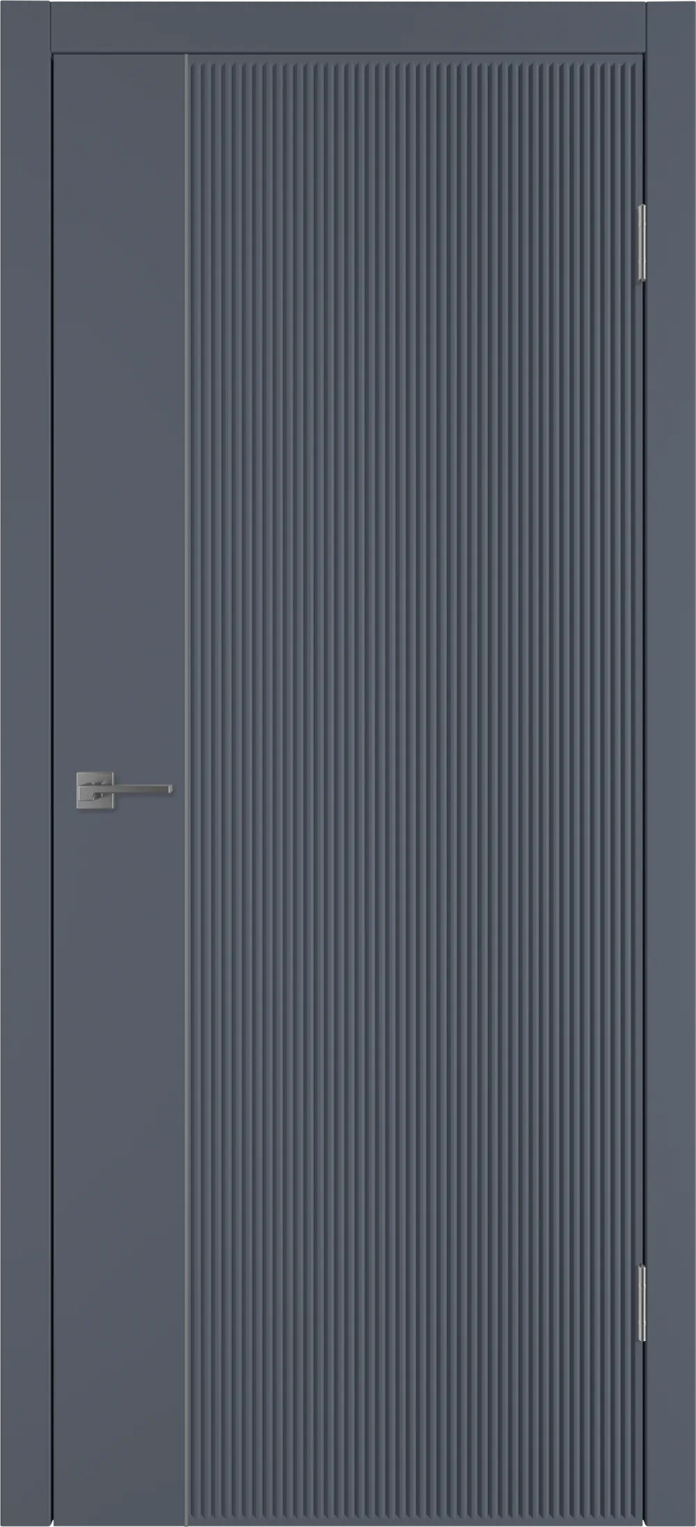 Integra 27.1 ДГ 800*2000 Графит эмаль Молдинг Серебро