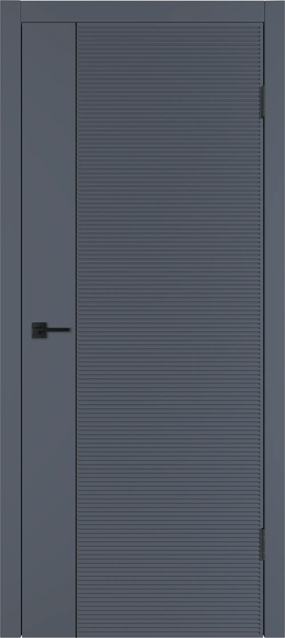 Integra 28.1 ДГ 800*2000 Графит эмаль Молдинг Черный