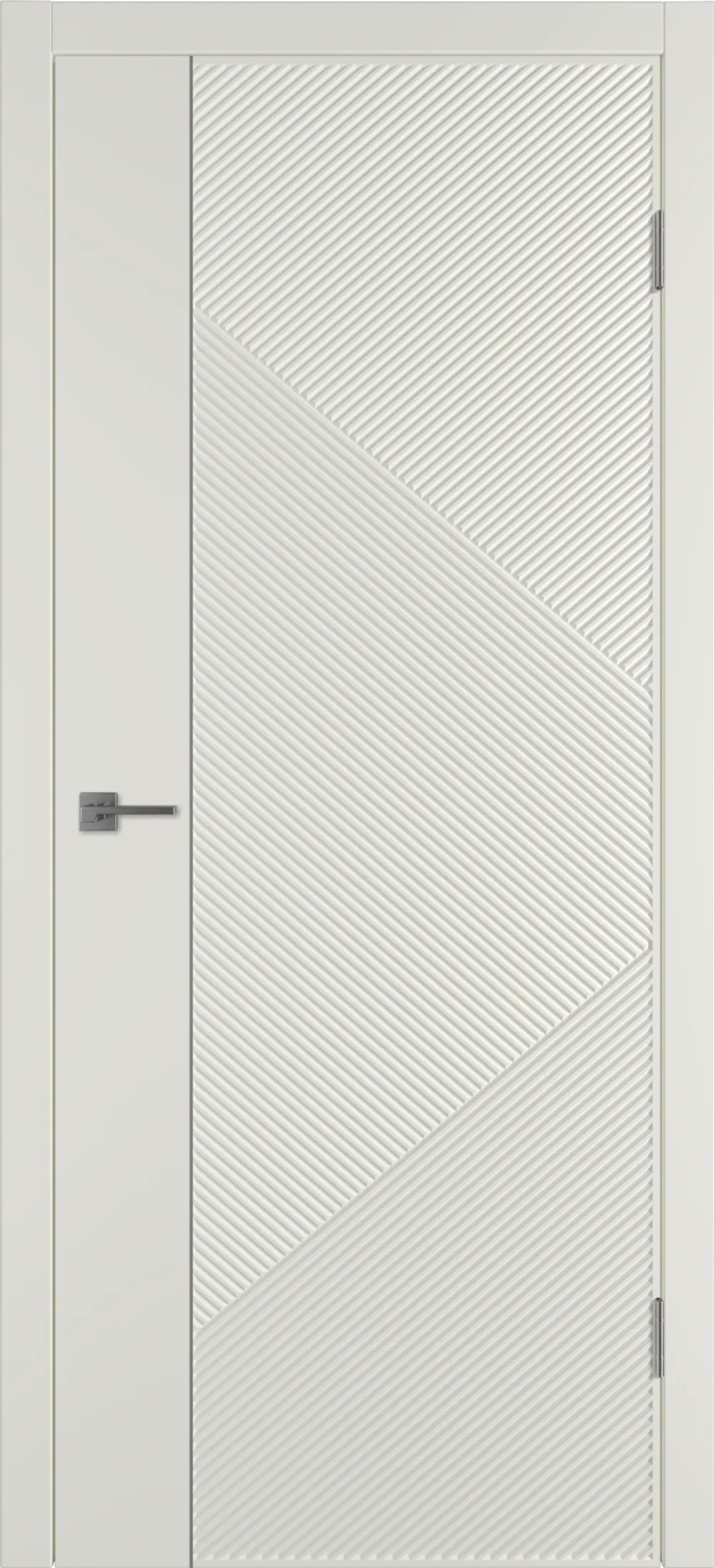 Integra 25.1 ДГ 800*2000 Магнолия эмаль Молдинг Серебро