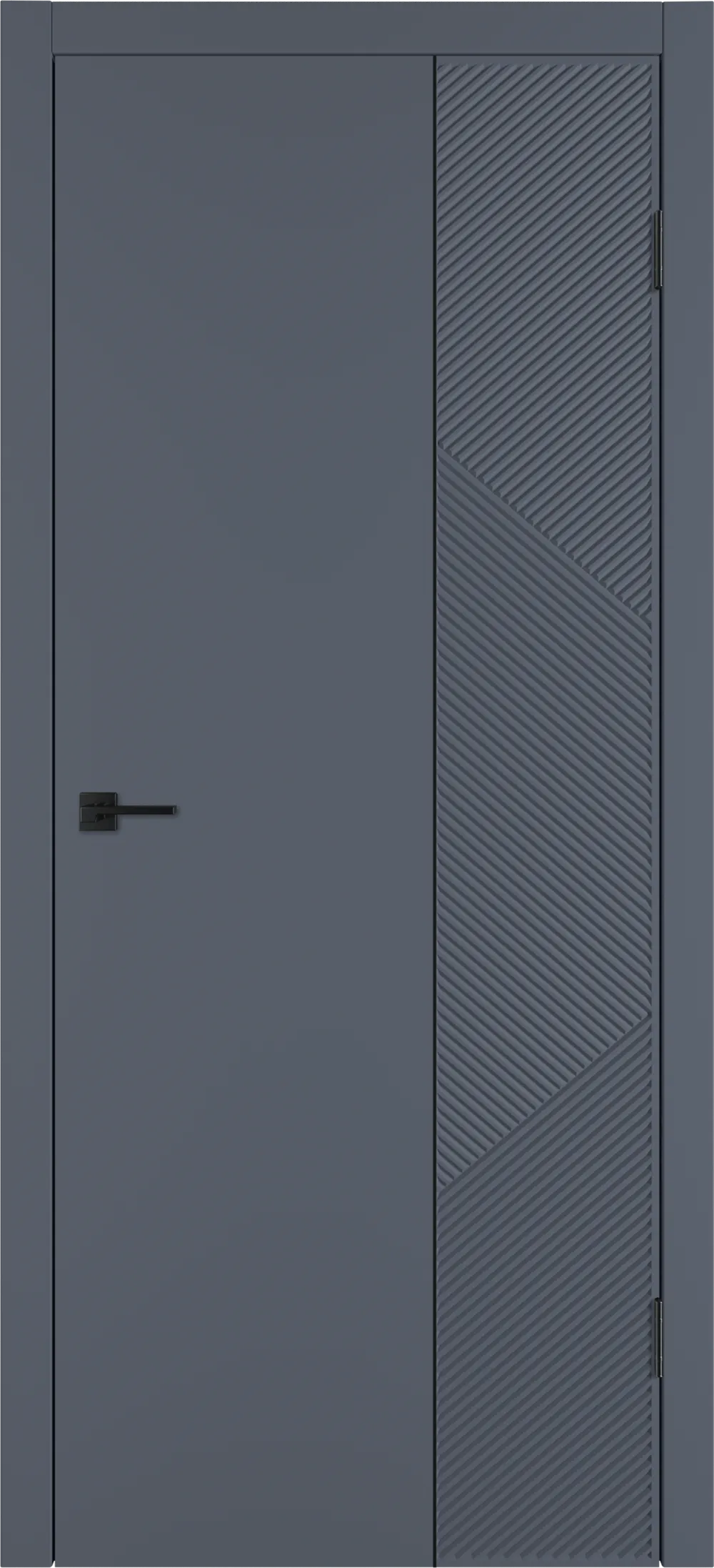 Integra 25.2 ДГ 800*2000 Графит эмаль Молдинг Черный