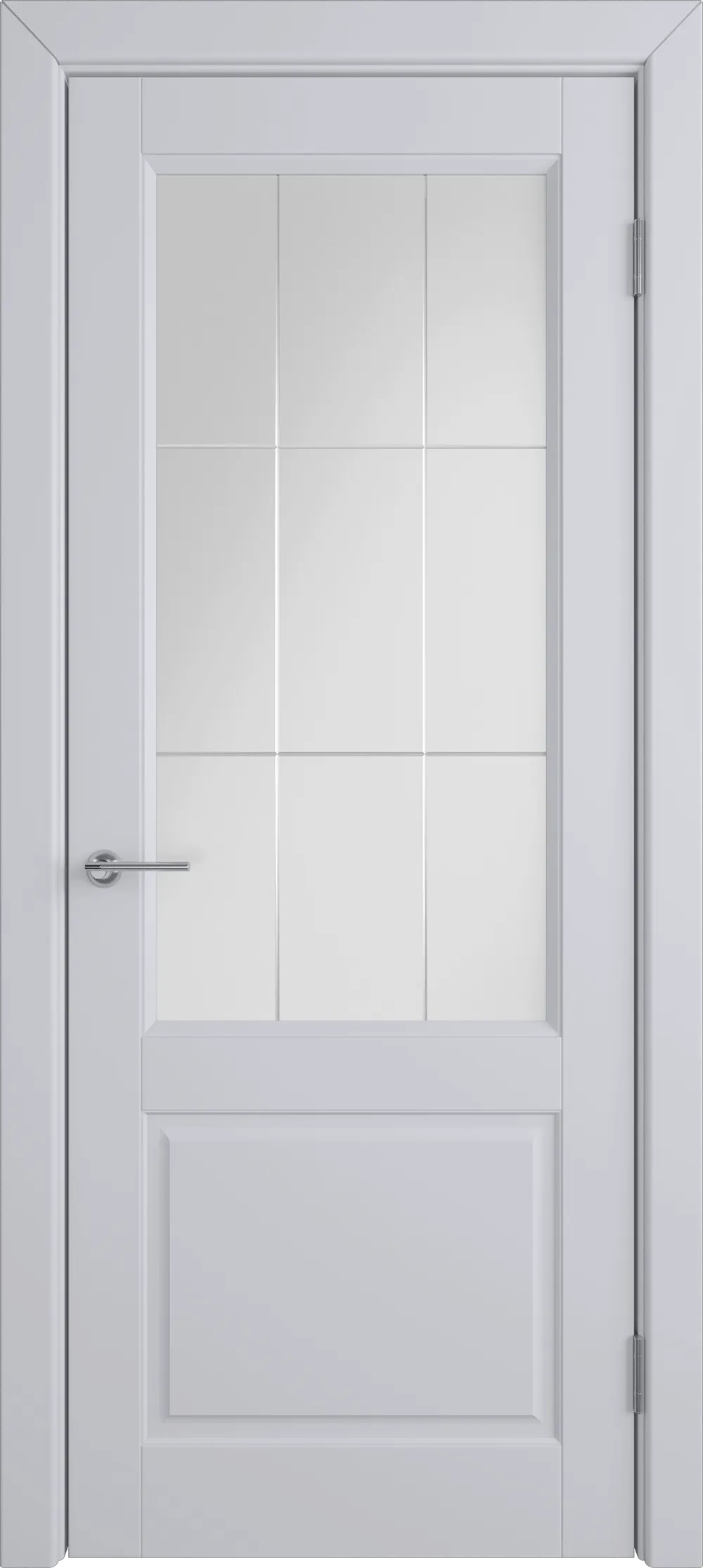 Integra 9 ДО Crystal Cloud Cross 800*2000 Светло-серая эмаль